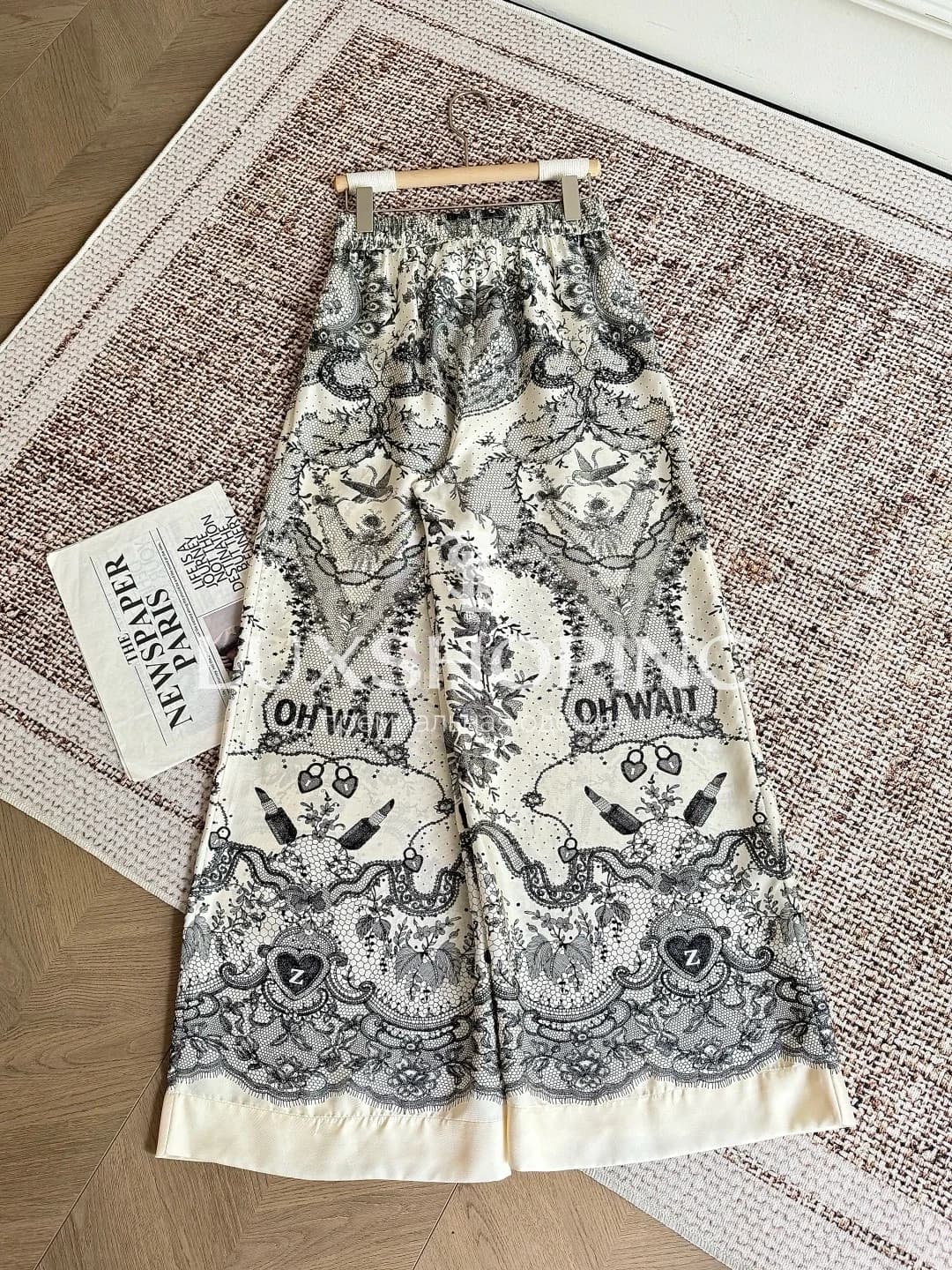 ZIMMERMANN – Комплект из 100% шёлка с кружевным принтом - фото 12