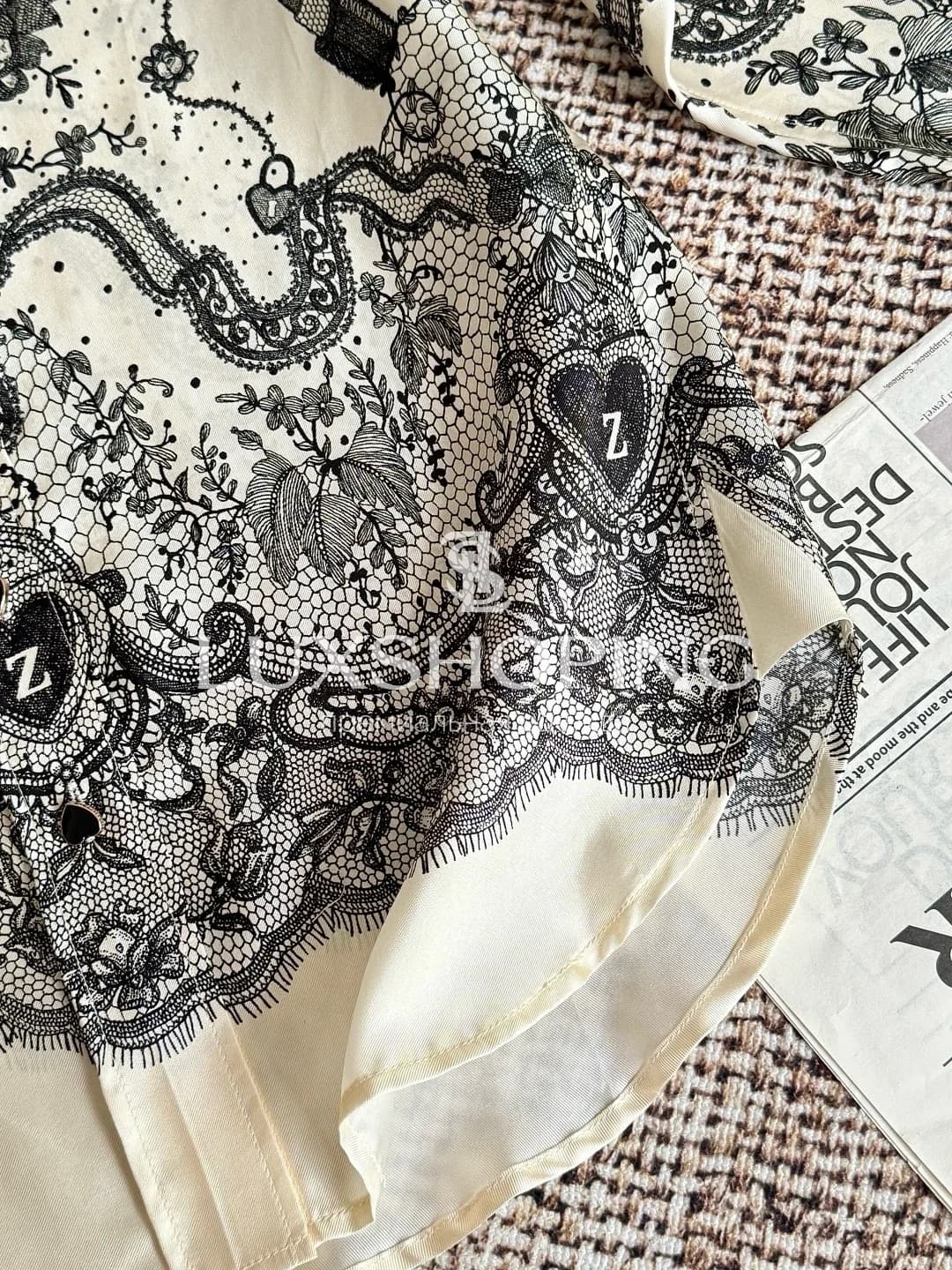 ZIMMERMANN – Комплект из 100% шёлка с кружевным принтом - фото 6