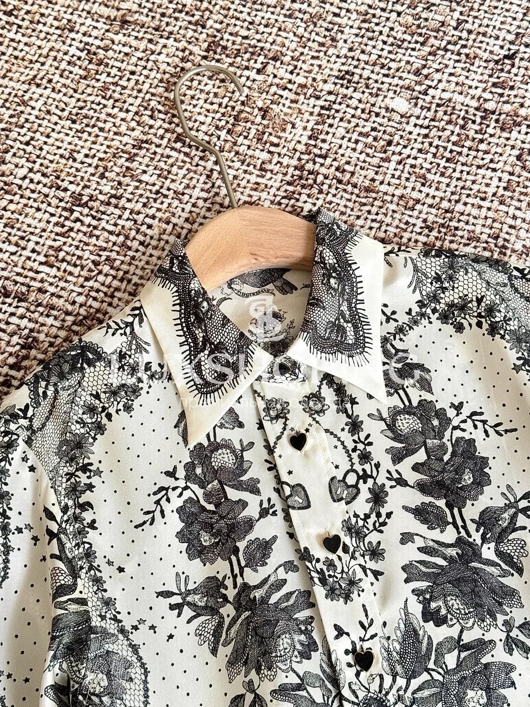 ZIMMERMANN – Комплект из 100% шёлка с кружевным принтом - фото 10