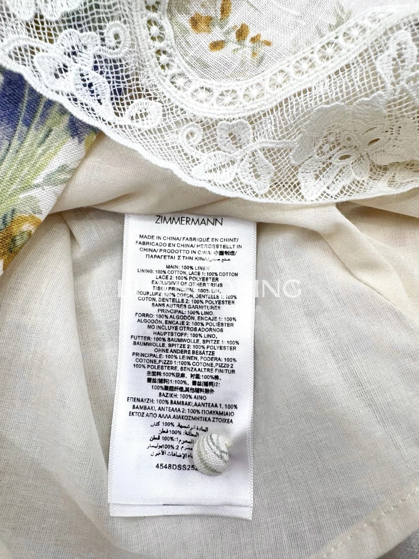 Платье Zimmermann Lucky Lace Plunge Midi Dress - фото 16