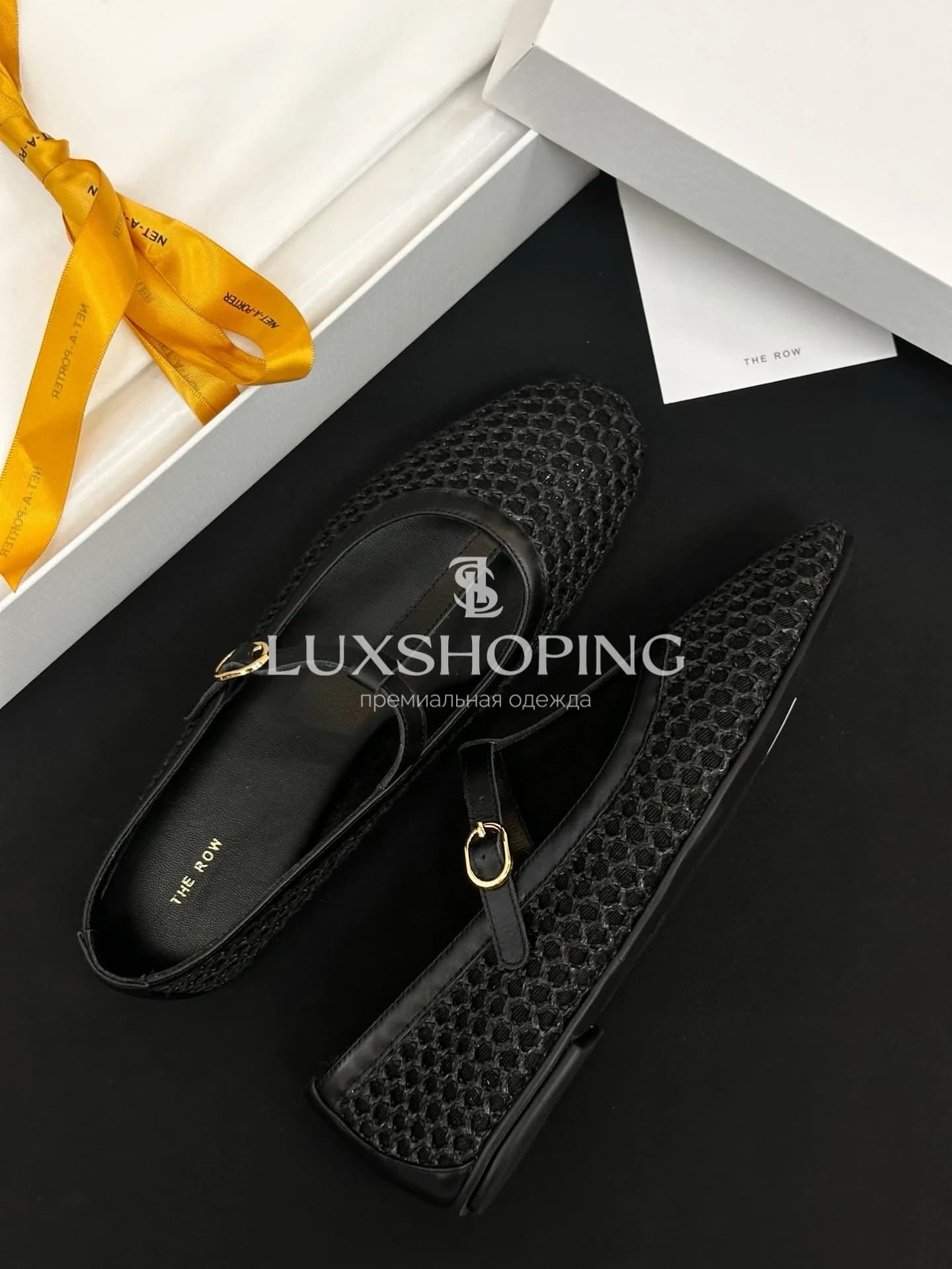 THE ROW  Балетки Mary Jane ручного плетения с кожаной отделкой - фото 6