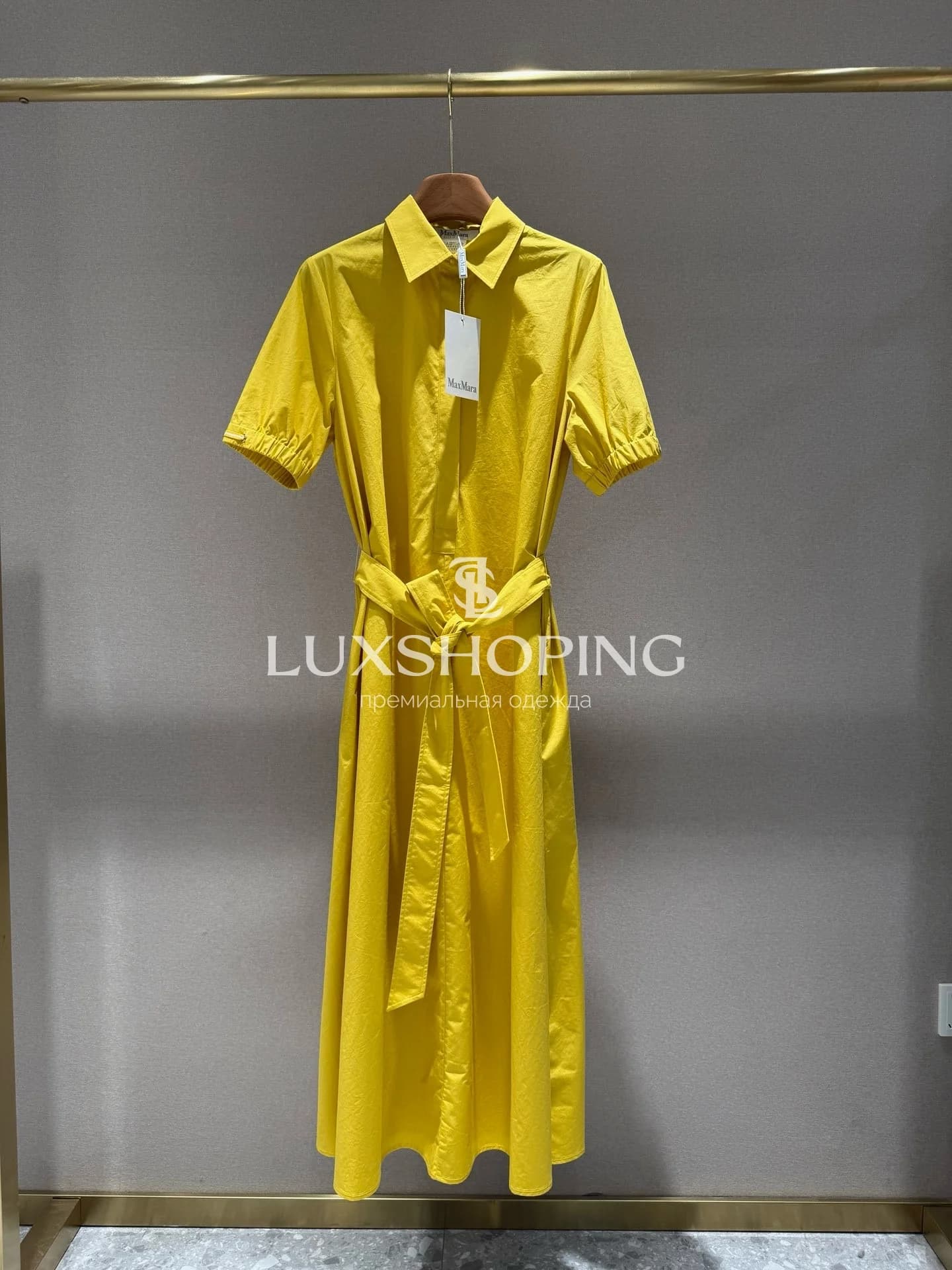 MaxMara — Летнее хлопковое платье-рубашка 2025ss - фото 2