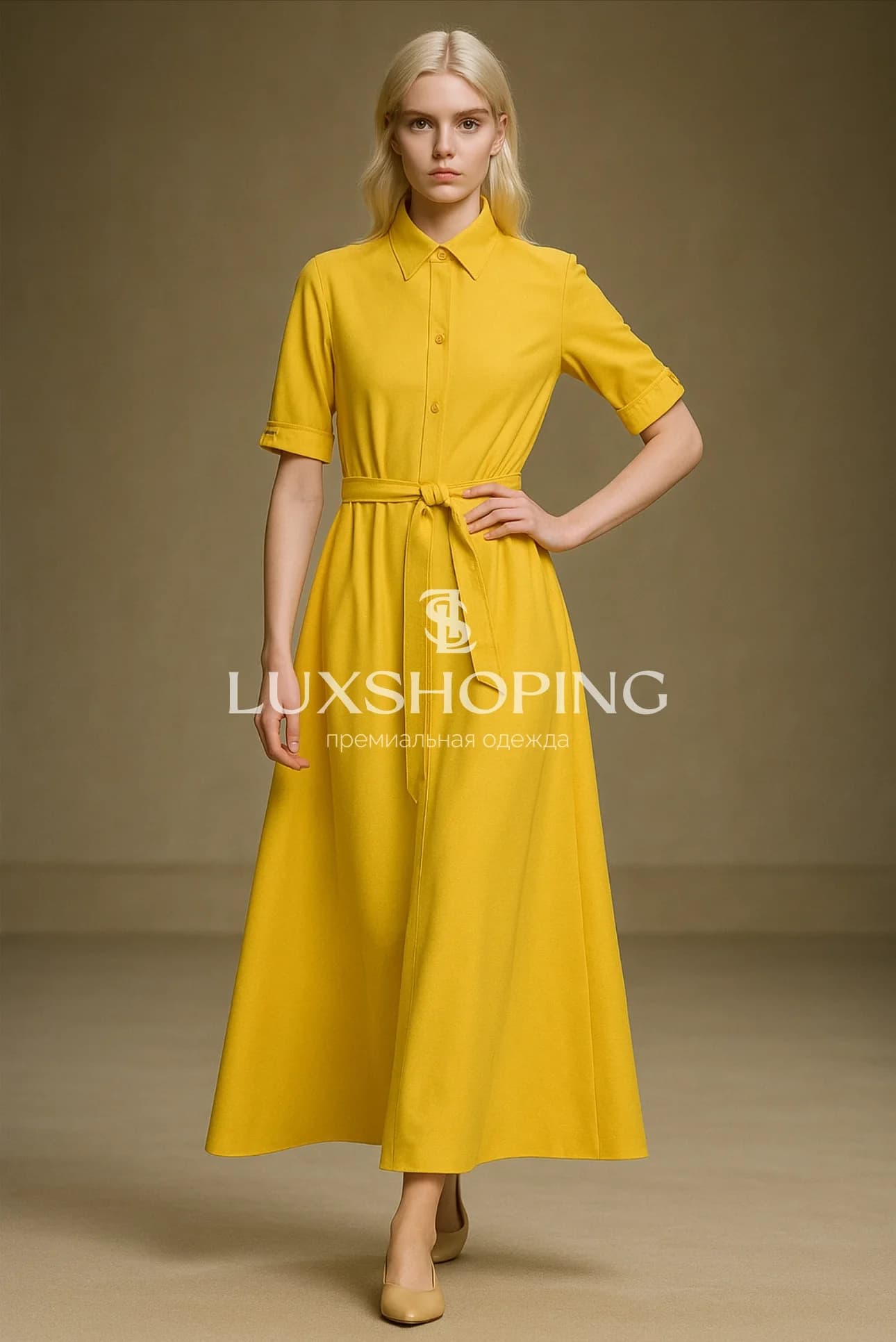 MaxMara — Летнее хлопковое платье-рубашка 2025ss - фото 8