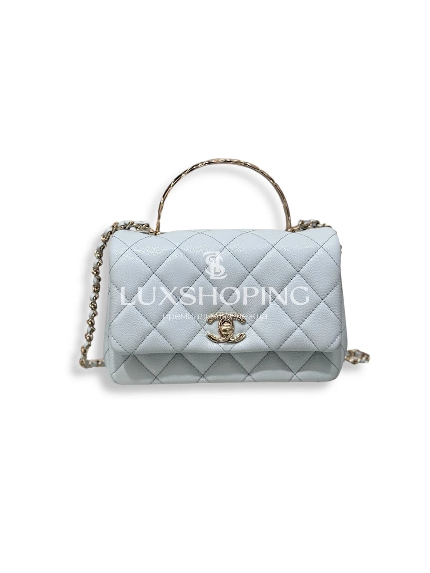 CHANEL Сумка 25S Coco Crush Handle в голубом цвете 11.5 × 18 × 7 см  (Small)