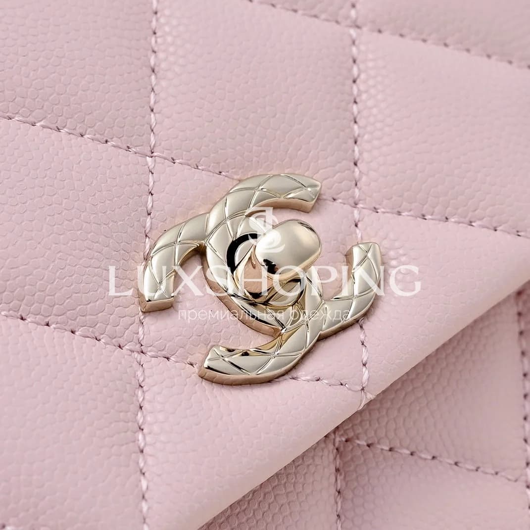 CHANEL Сумка 25S Coco Crush Handle в нежном-розовом цвете 11.5 × 18 × 7 см  (Small) - фото 5