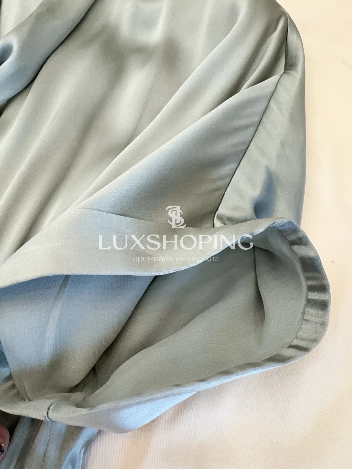 Loro Piana Платье из натурального шёлка с поясом - фото 8