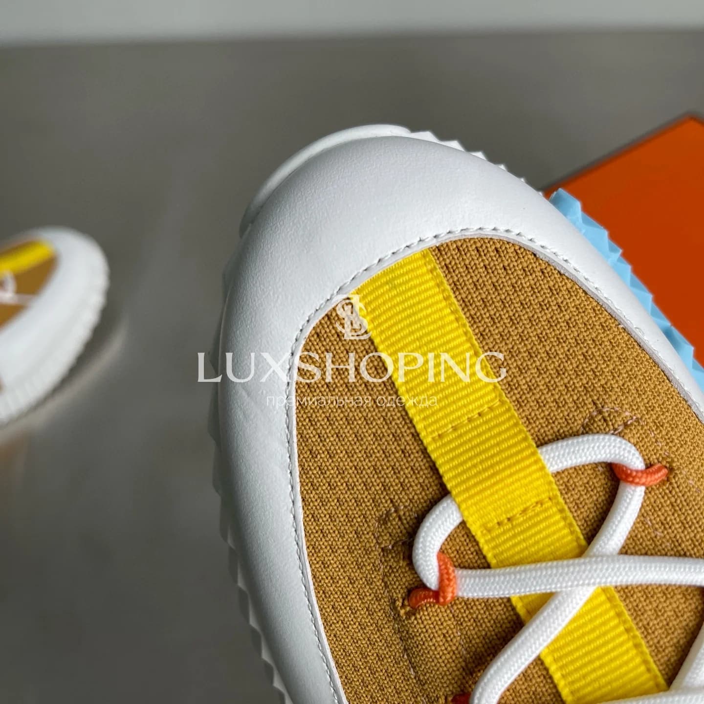 HERMÈS Lift Navy Sneakers кроссовки H015 - фото 6