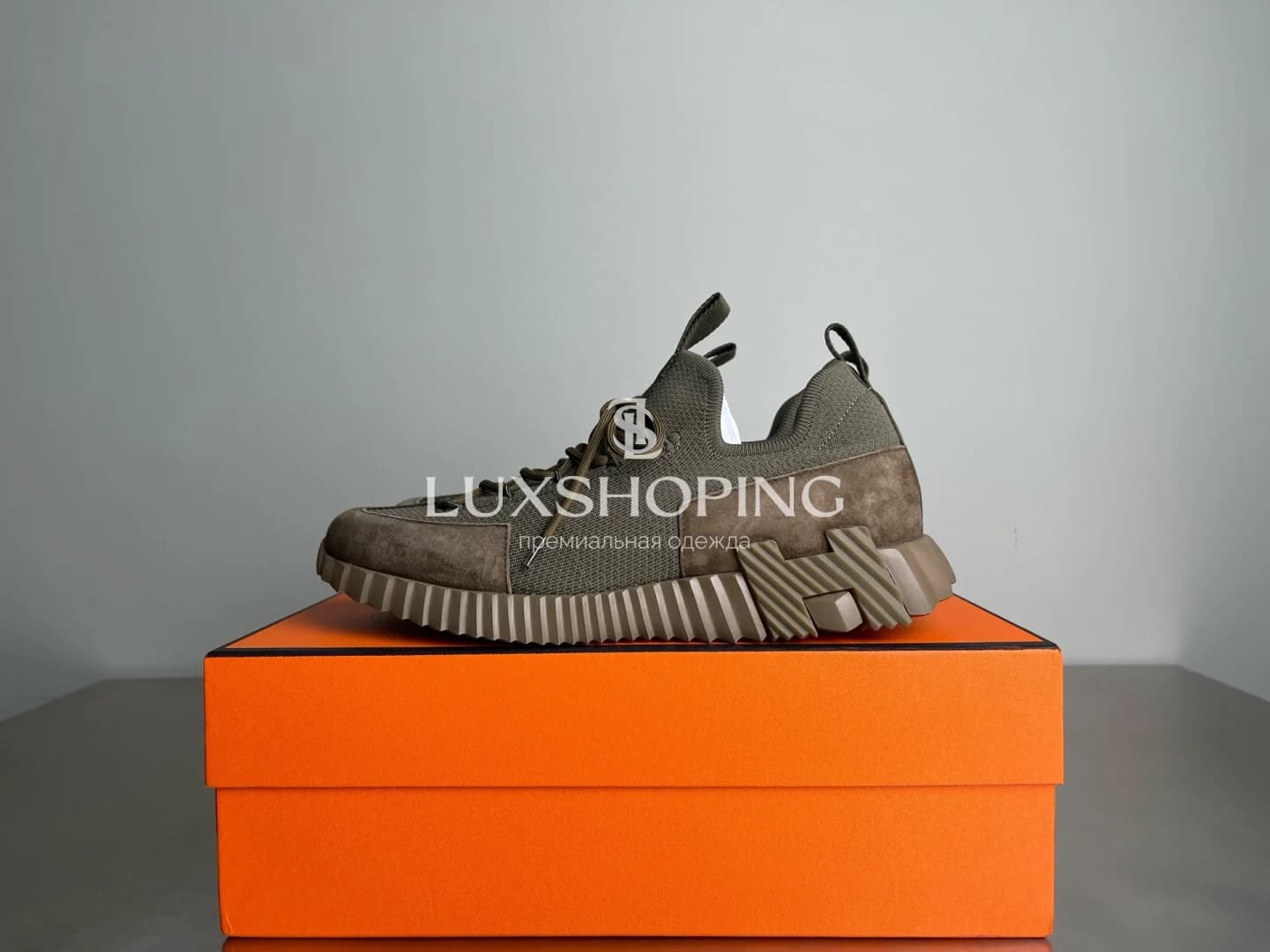 HERMÈS Lift Navy Sneakers кроссовки H0019 - фото 2