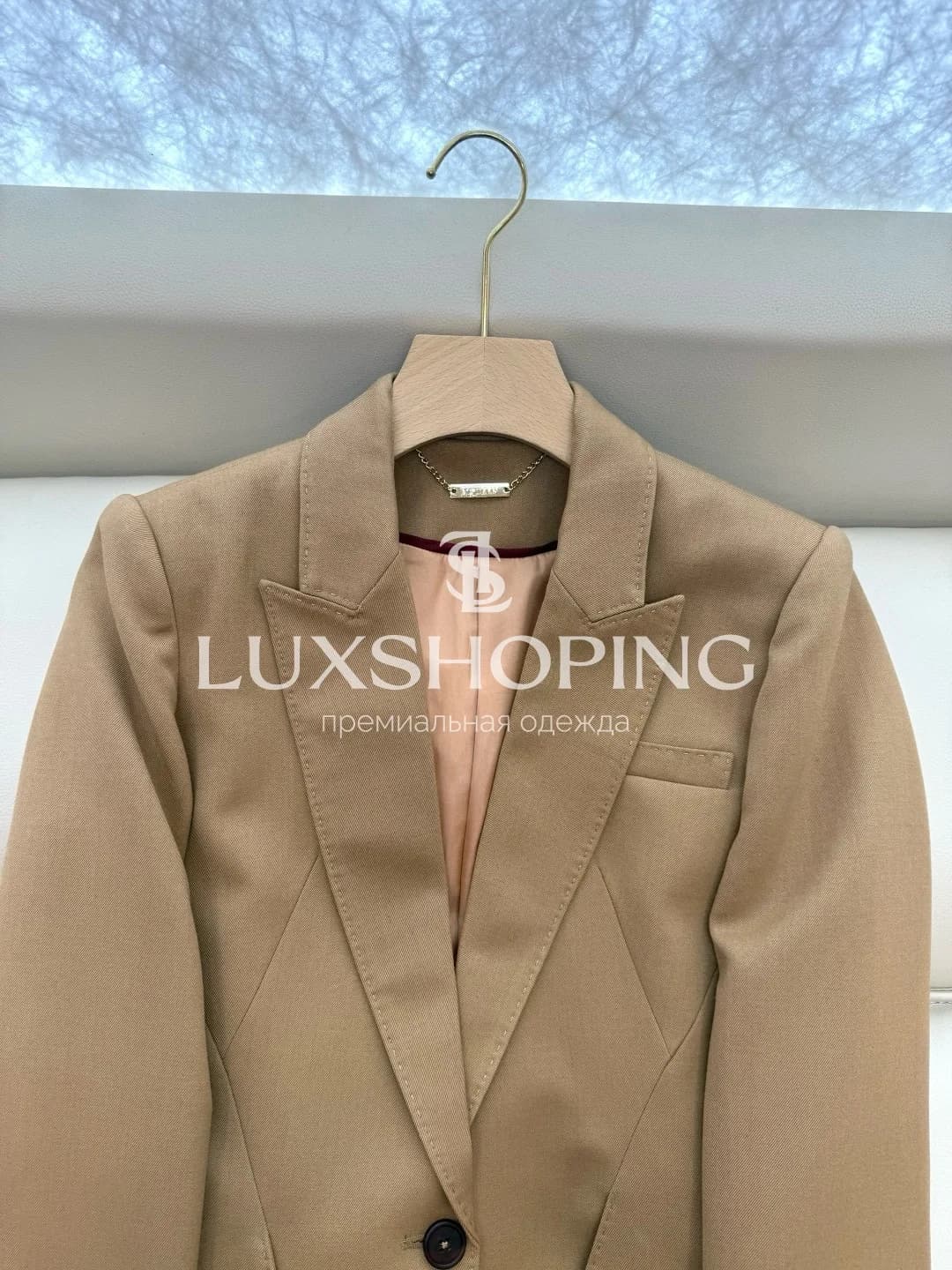 Alexander McQueen Бежевый костюм из  жакета и брюки - фото 6