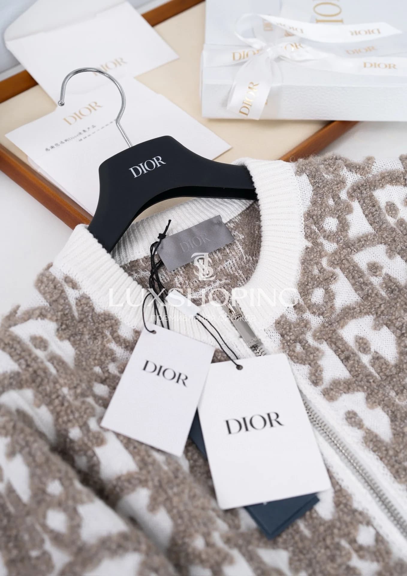 DIOR Вязаный кардиган с логотипом - фото 3