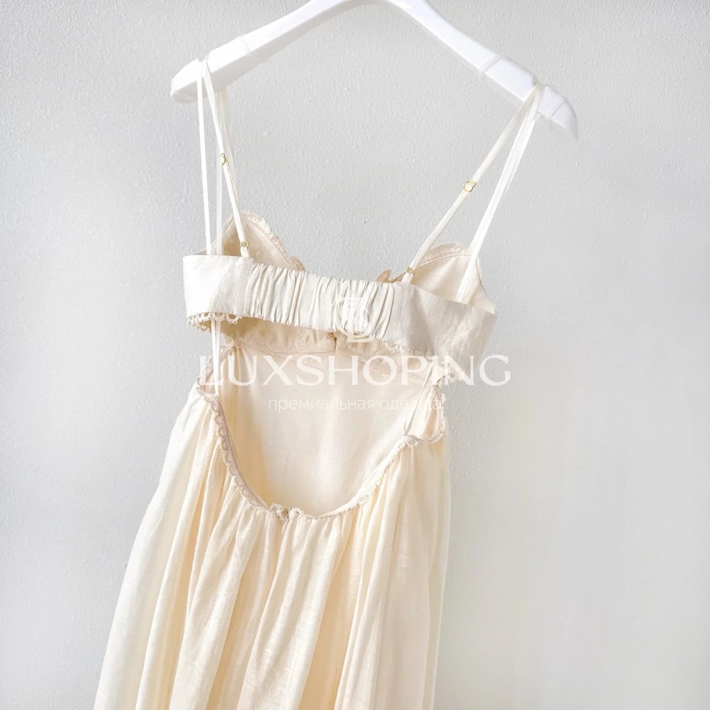 Zimmermann Coco Embroidered Dress in Cream Макси-платье из рами с вышивкой - фото 14