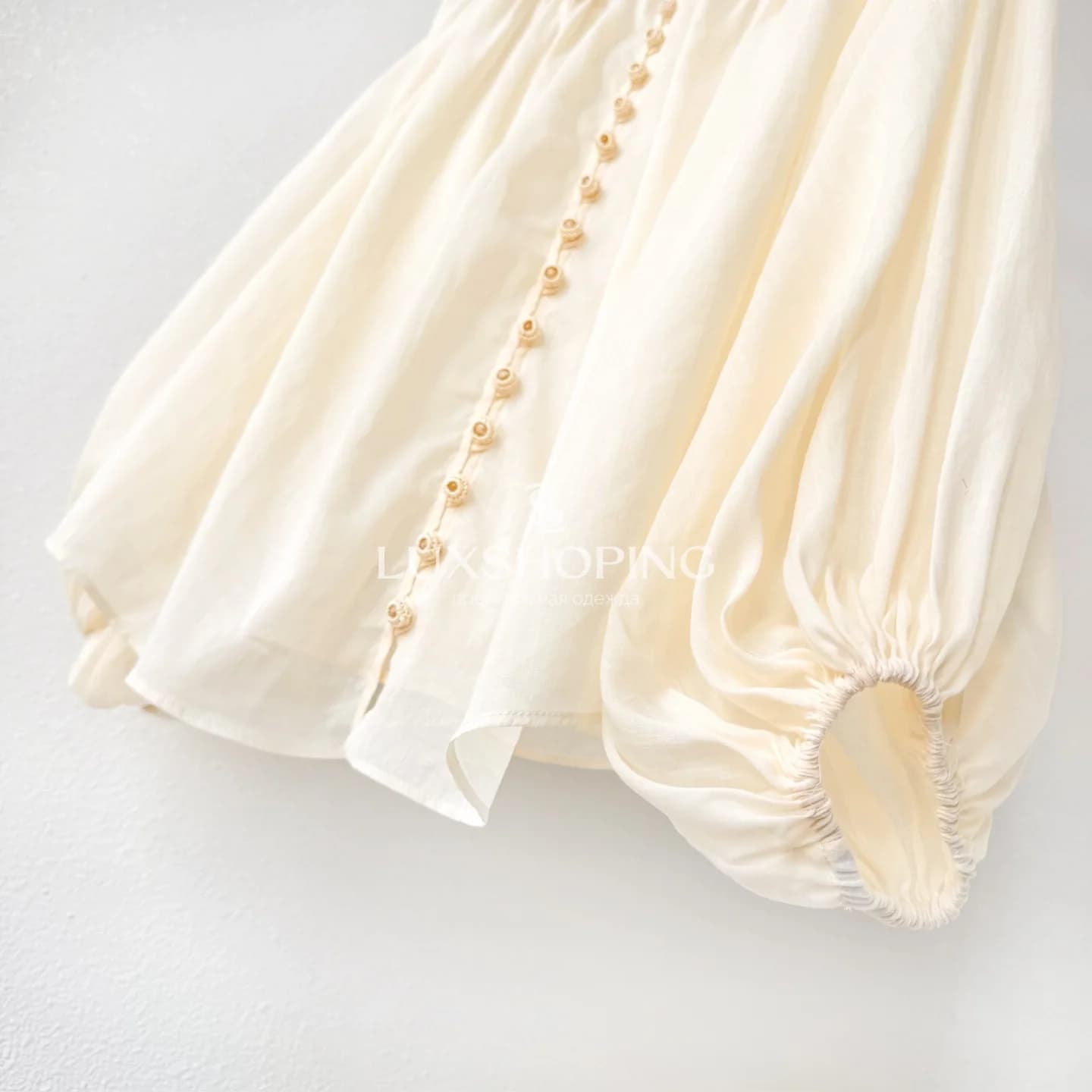 Zimmermann Кремовая блуза Coco с вышивкой и объемными рукавами - фото 9