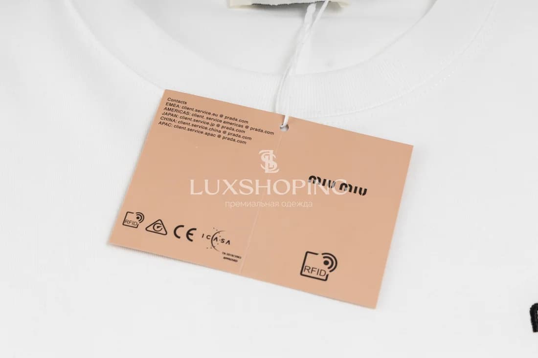 Футболка Miu Miu fut44 - фото 6