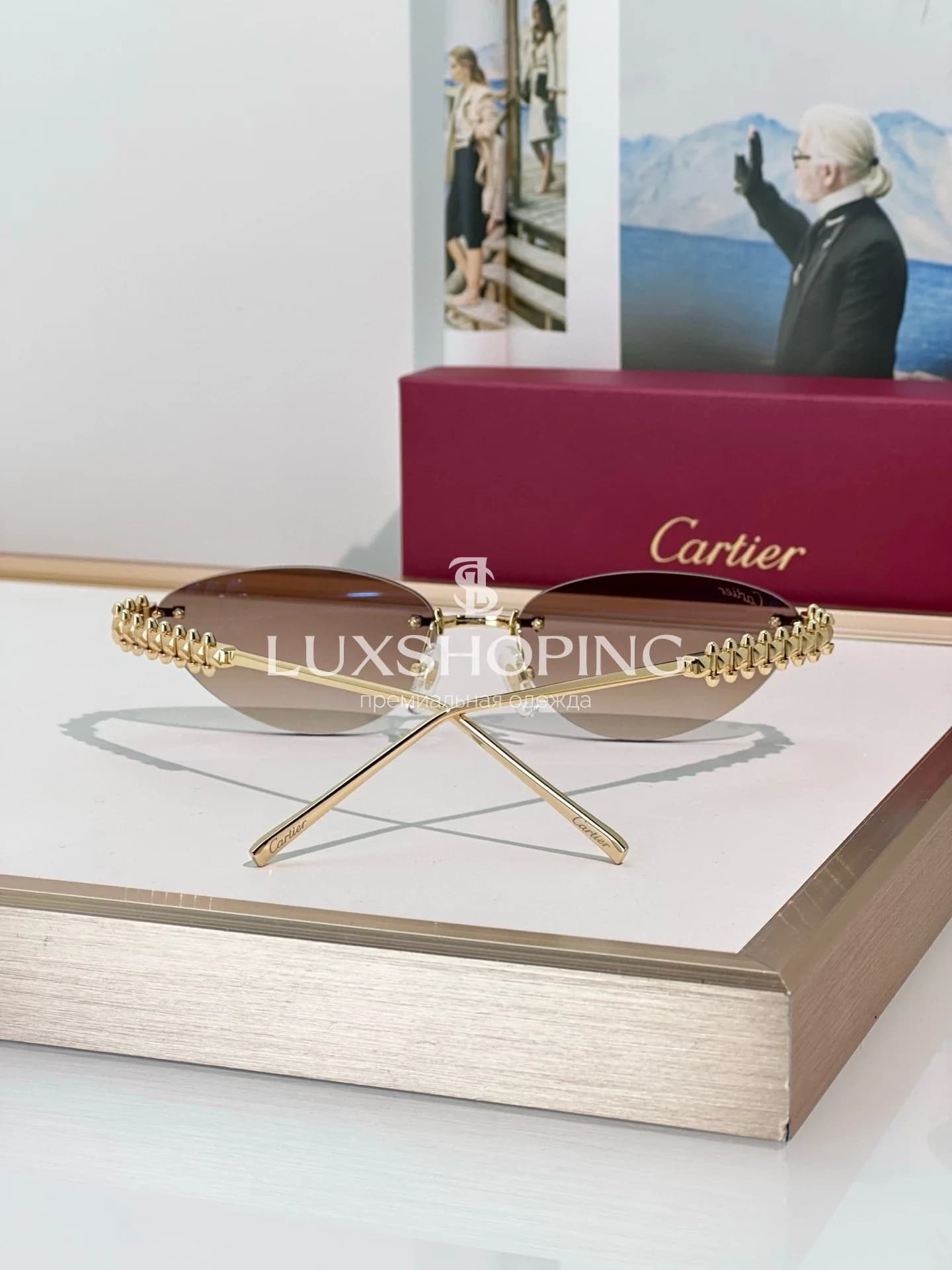 Солнцезащитные очки Cartier CT0543S - фото 8