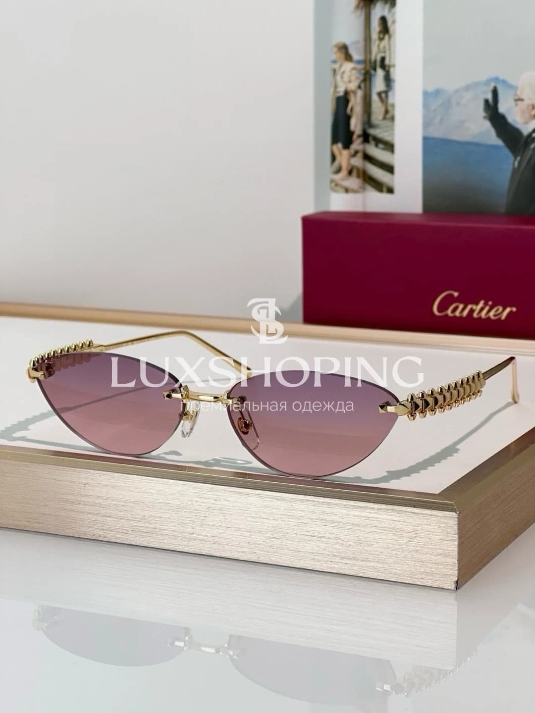 Солнцезащитные очки Cartier CT0543S 02 - фото 2