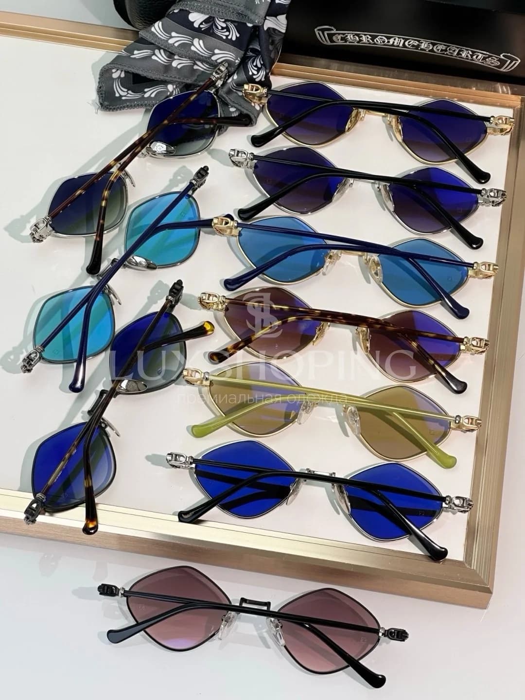 Chrome Hearts Солнцезащитные очки DIAMOND DOG 03 - фото 2