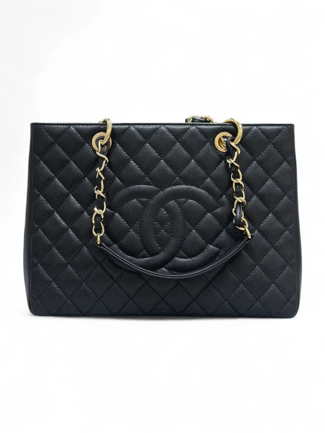 Сумка Chanel Grand Shopping Tote 34х25х13 см черная золото