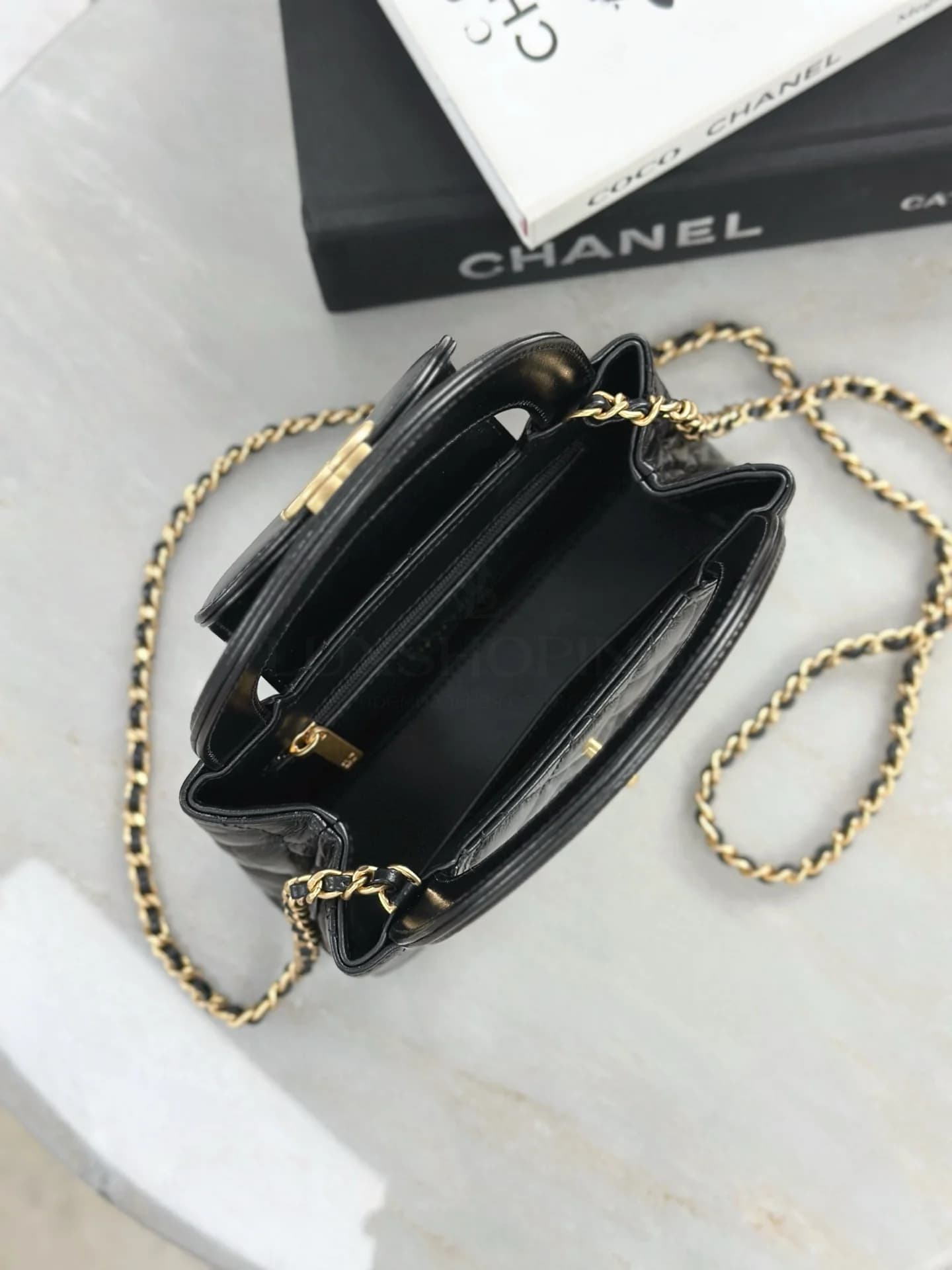 Сумка  Chanel 25C Kelly 13х19х7 см черная - фото 10