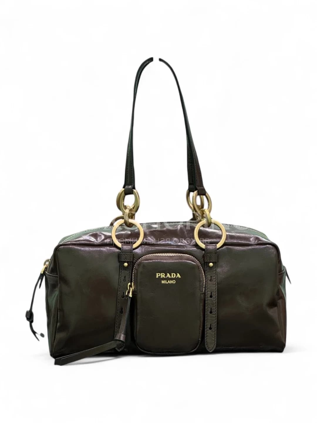 Сумка Prada 30×14×13.5 см коричневая