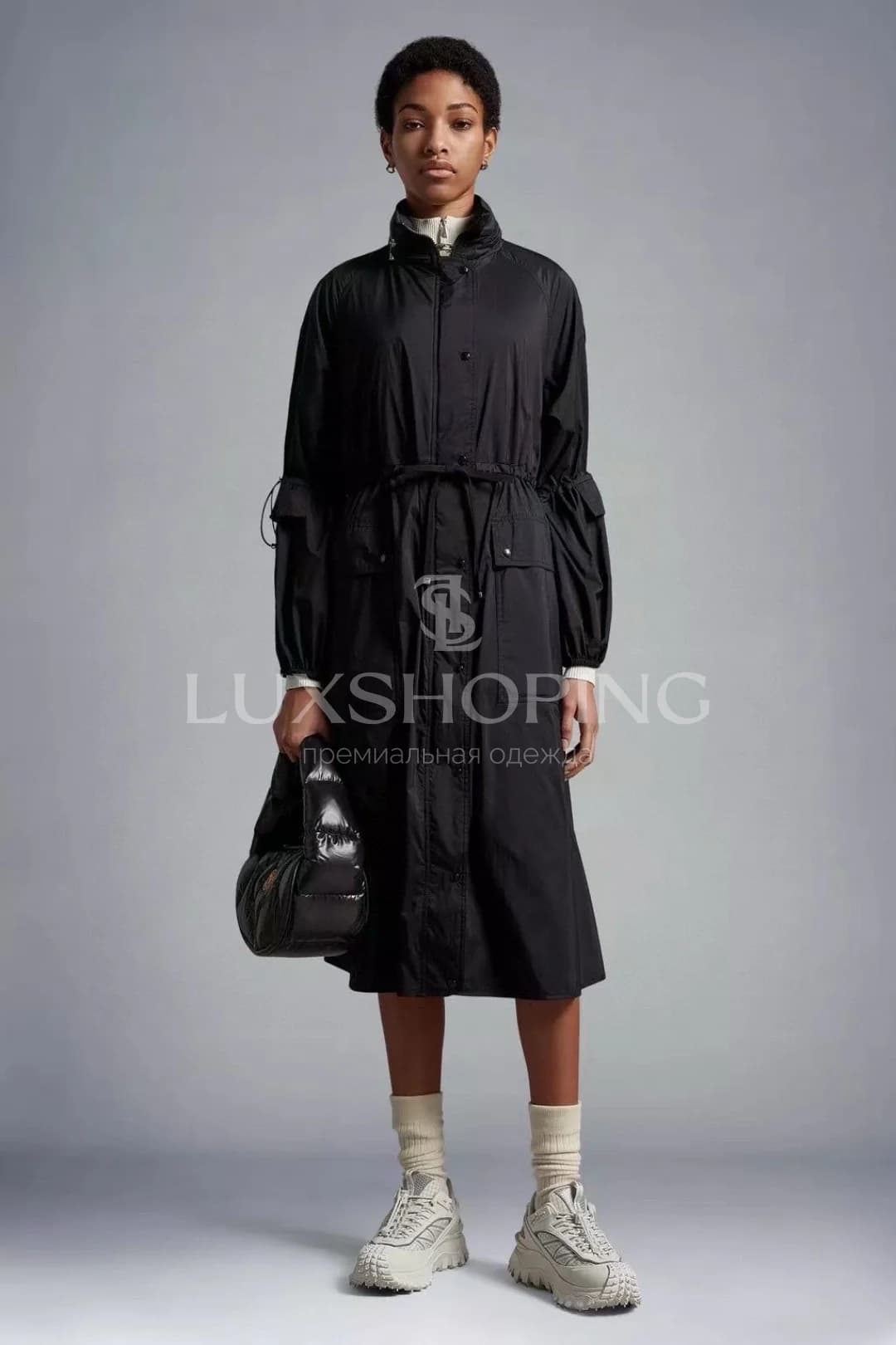 Moncler Женское длинное пальто-парка с утеплителем из пуха - фото 4