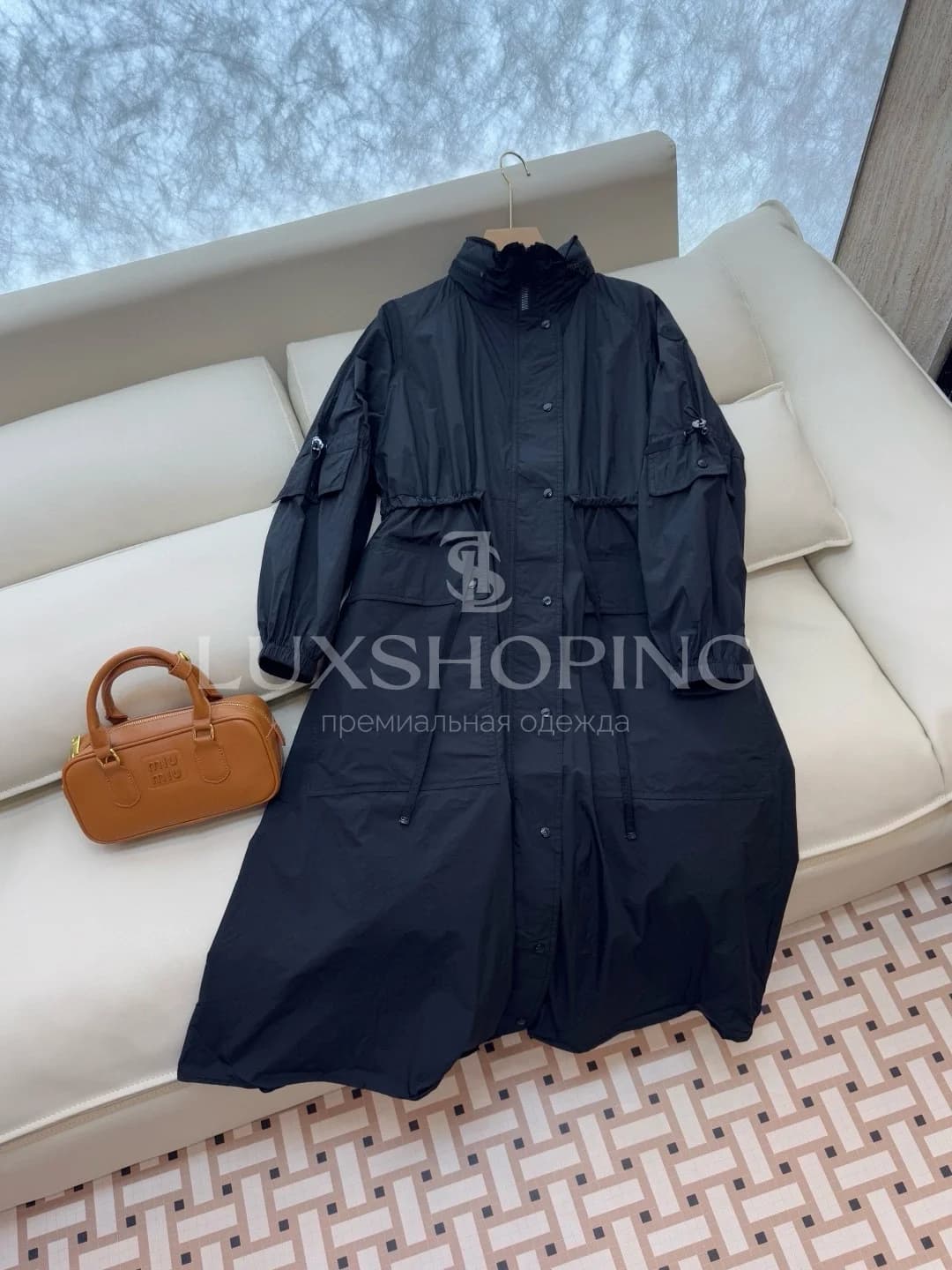 Moncler Женское длинное пальто-парка с утеплителем из пуха - фото 8