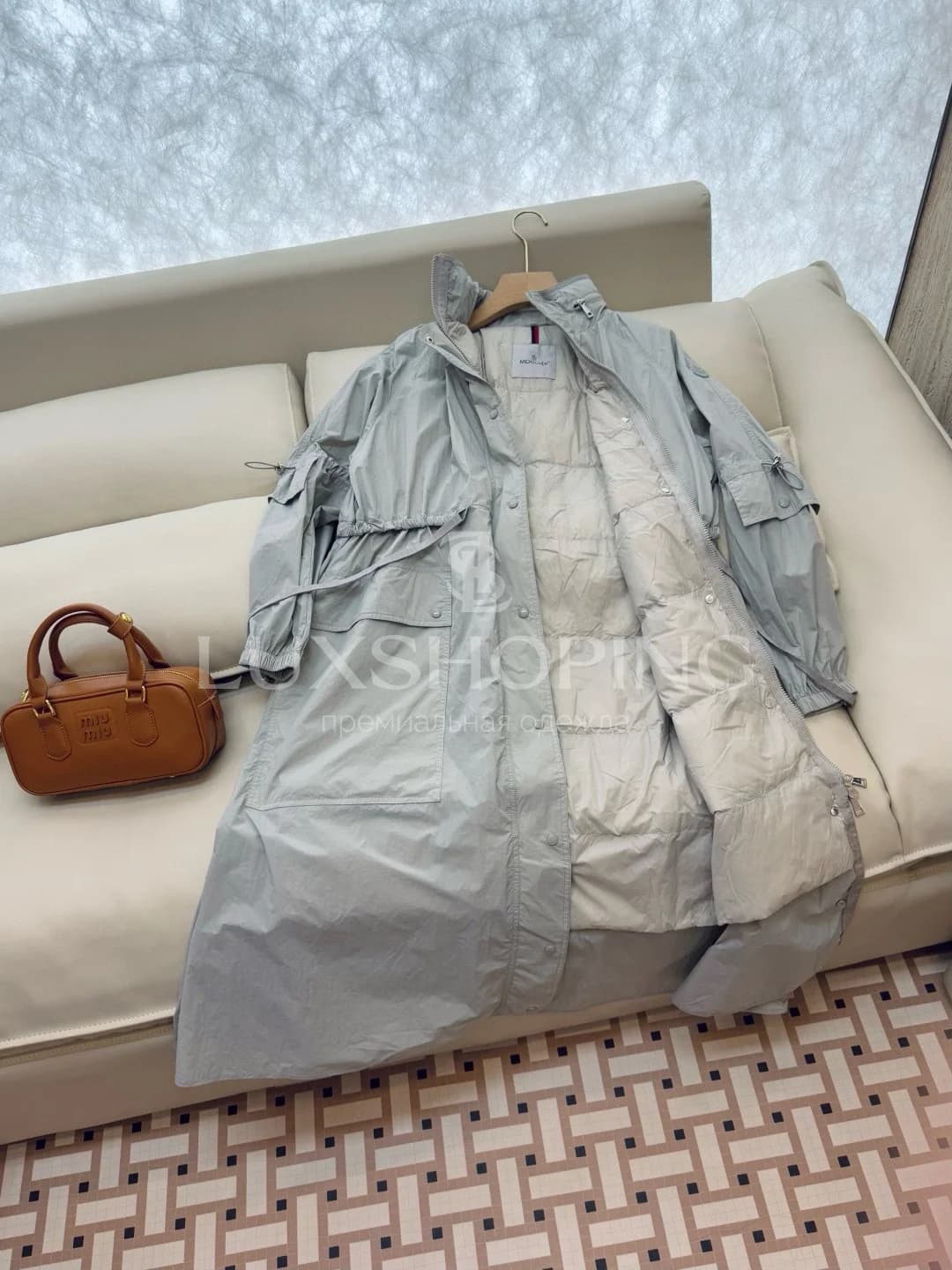 Moncler Женское длинное пальто-парка с утеплителем - фото 6