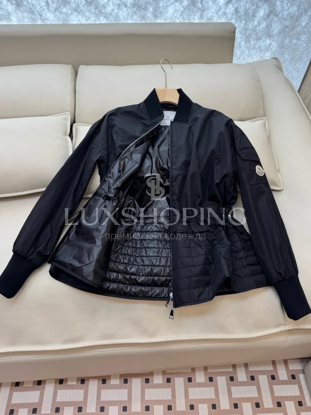 Moncler женская куртка с юбочным низом и кулиской - фото 5