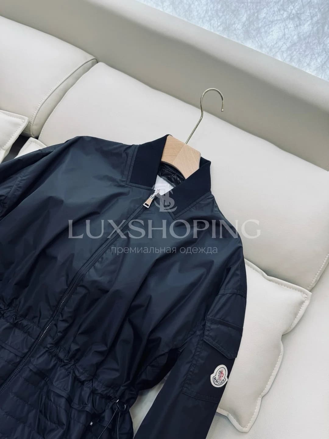 Moncler женская куртка с юбочным низом и кулиской - фото 6