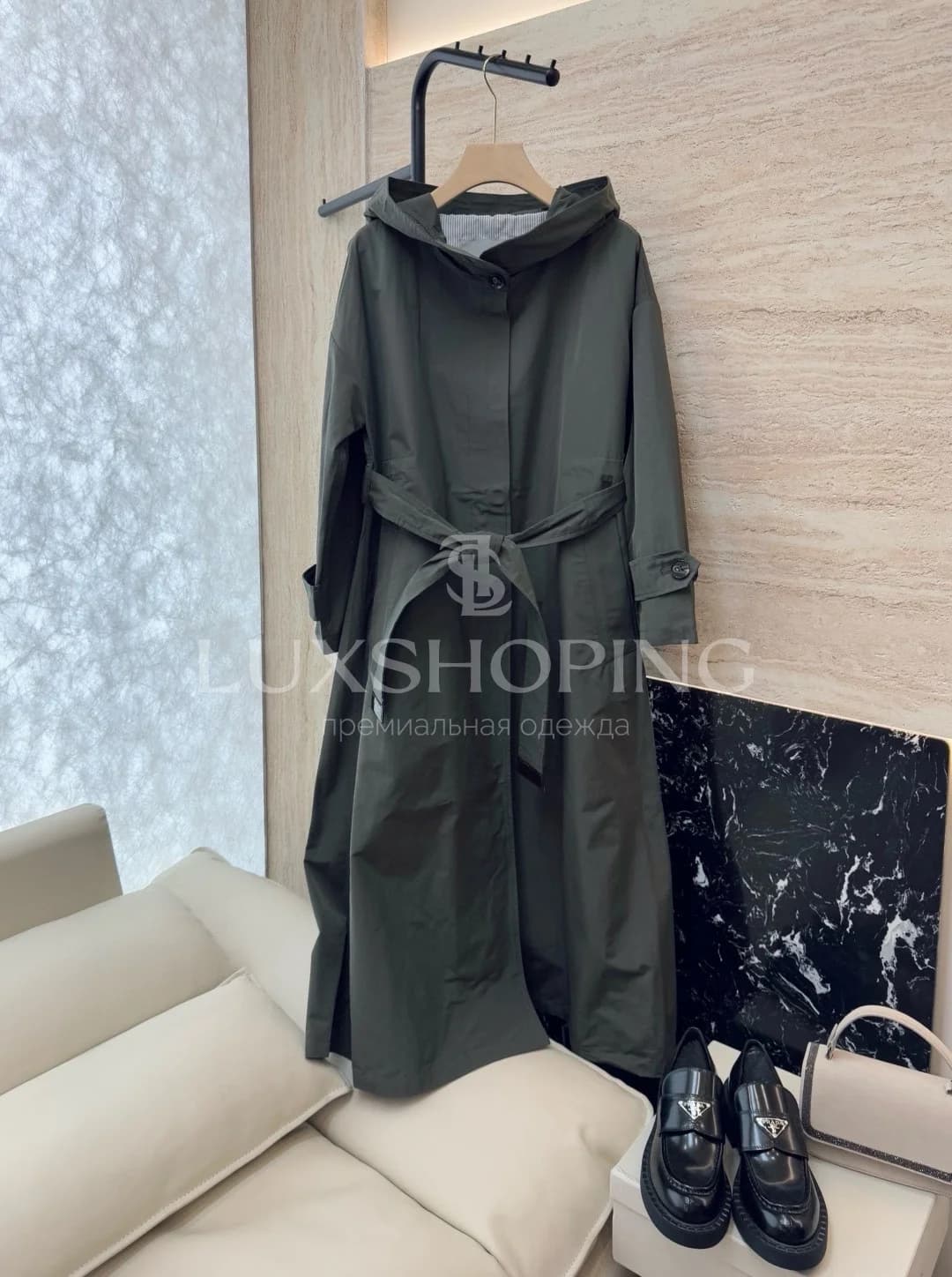 MaxMara The Cube тренч из 100% хлопка - фото 2