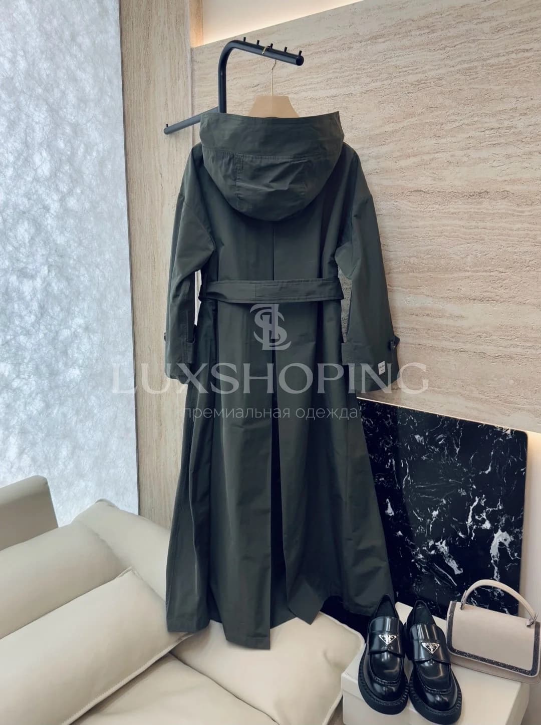 MaxMara The Cube тренч из 100% хлопка - фото 3