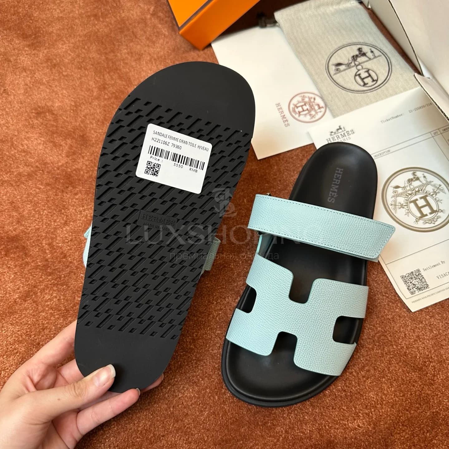 Сандали Hermes Chypre art137 - фото 7