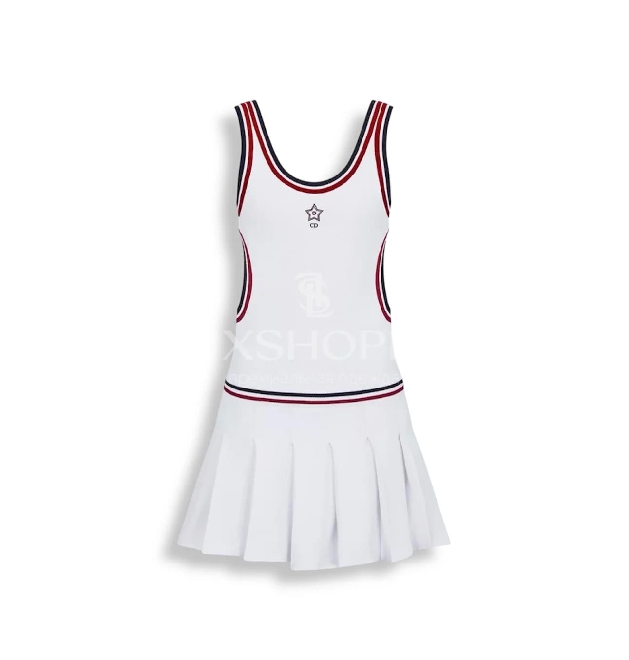 Короткое плиссированное платье Dior Vibe