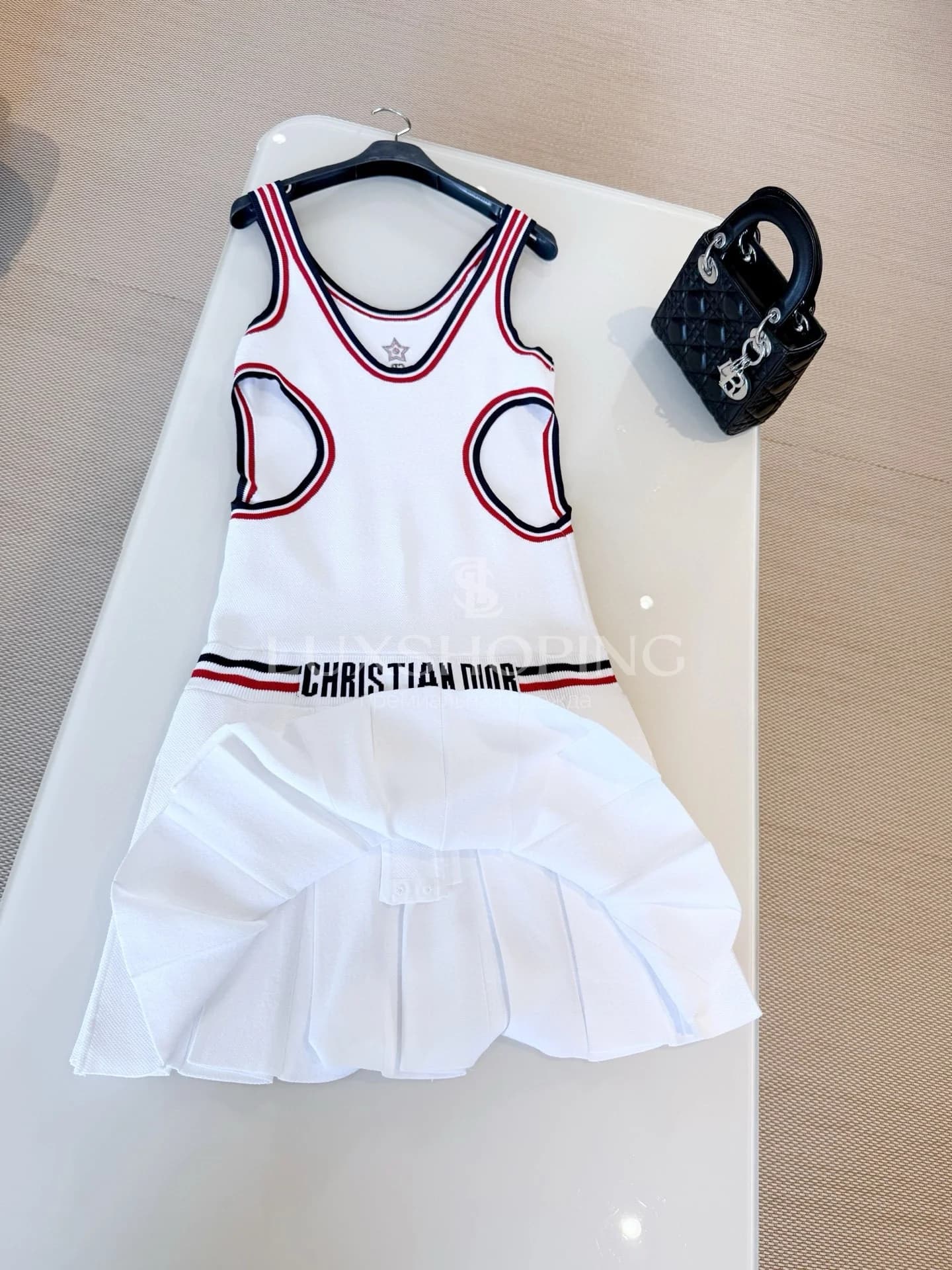 Короткое плиссированное платье Dior Vibe - фото 5