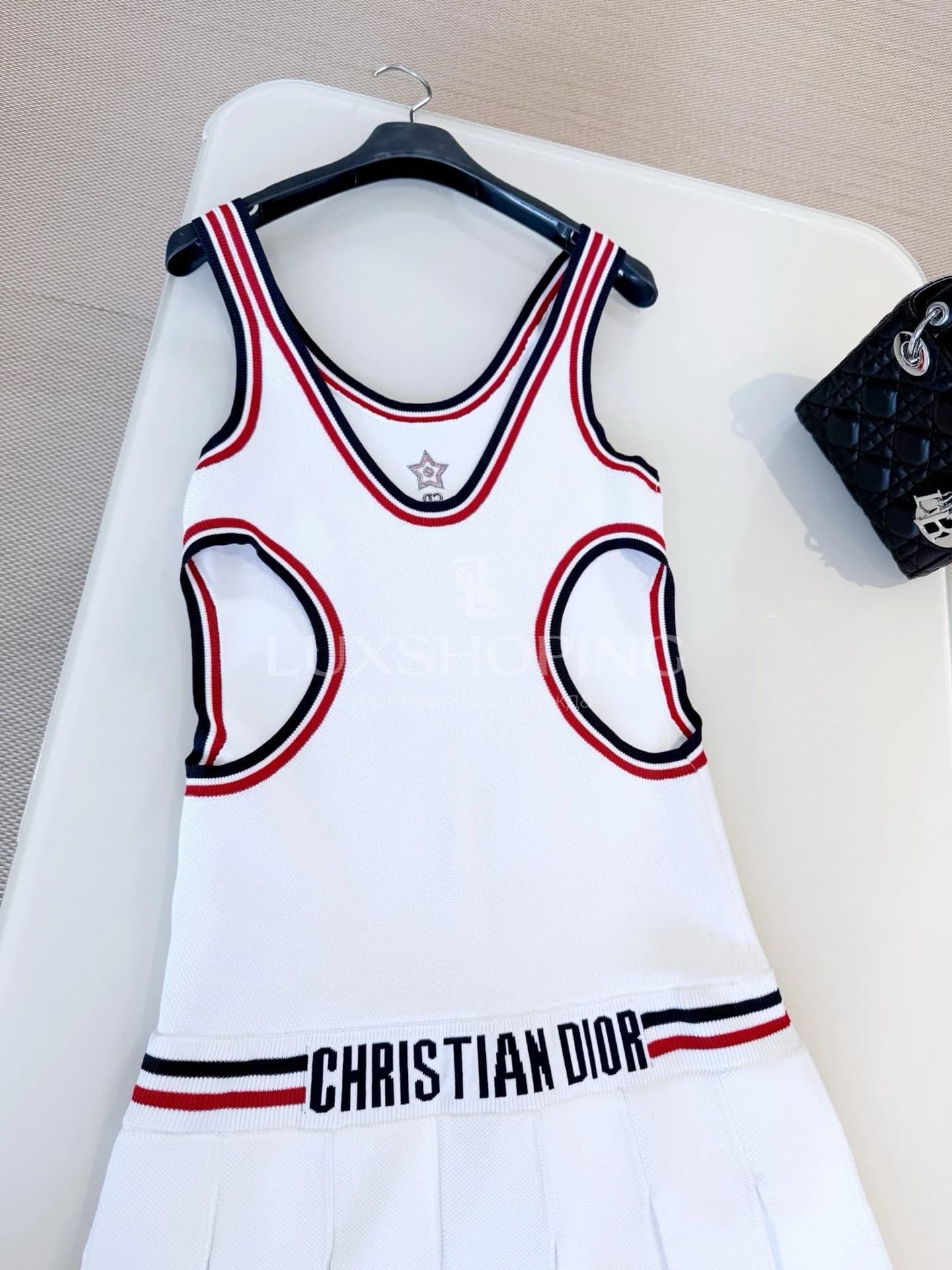 Короткое плиссированное платье Dior Vibe - фото 6