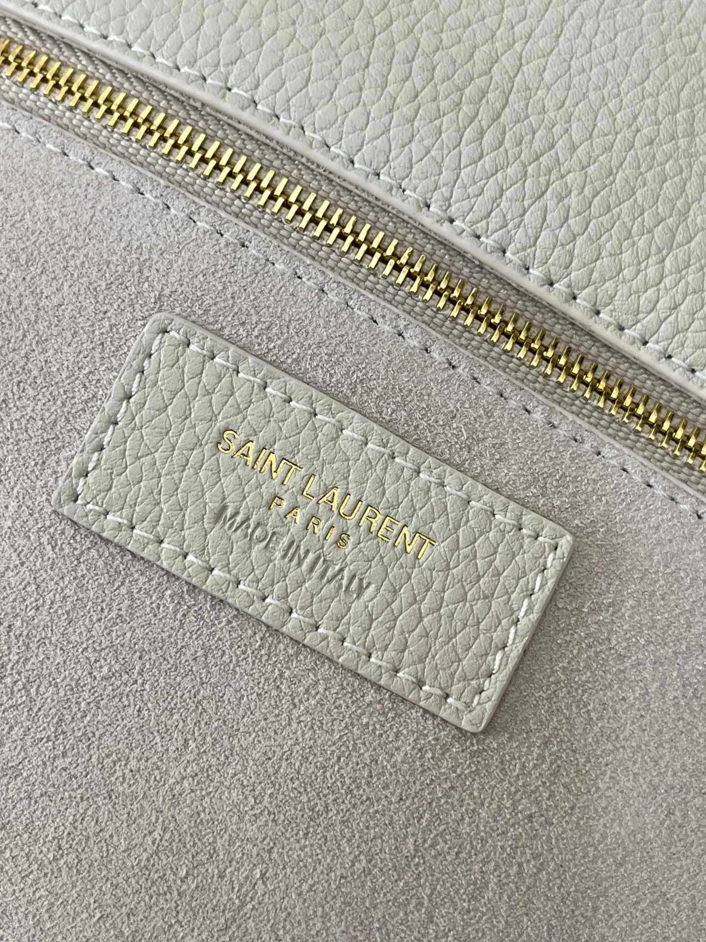 Сумка Saint Laurent BEA 50x32x28x18 cm бежевая - фото 6