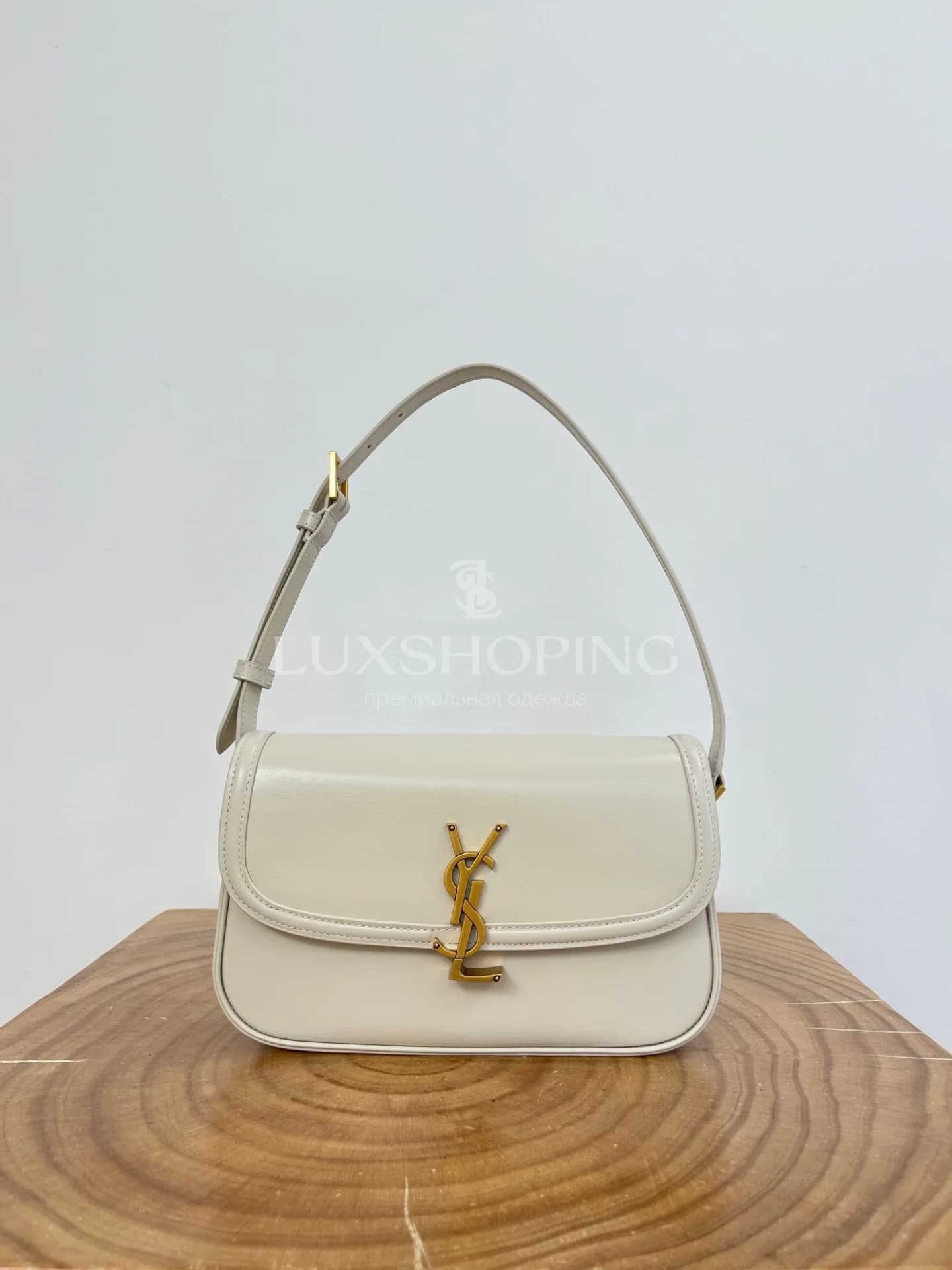 Сумка YSL Solferino 24×17×8.5 см белая