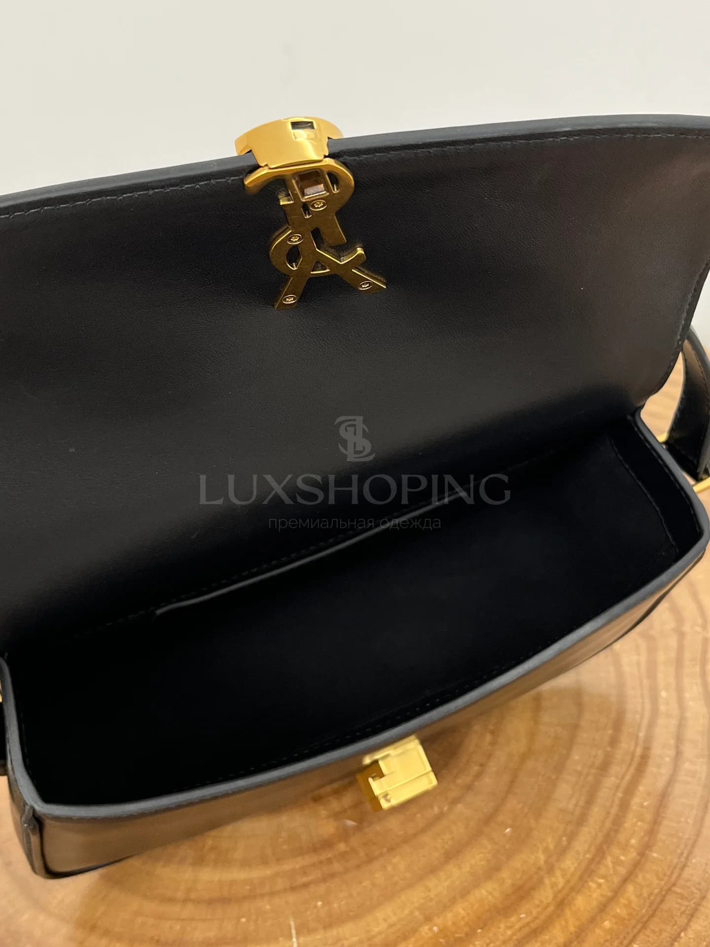 Сумка YSL Solferino 24×17×8.5 см черная - фото 8