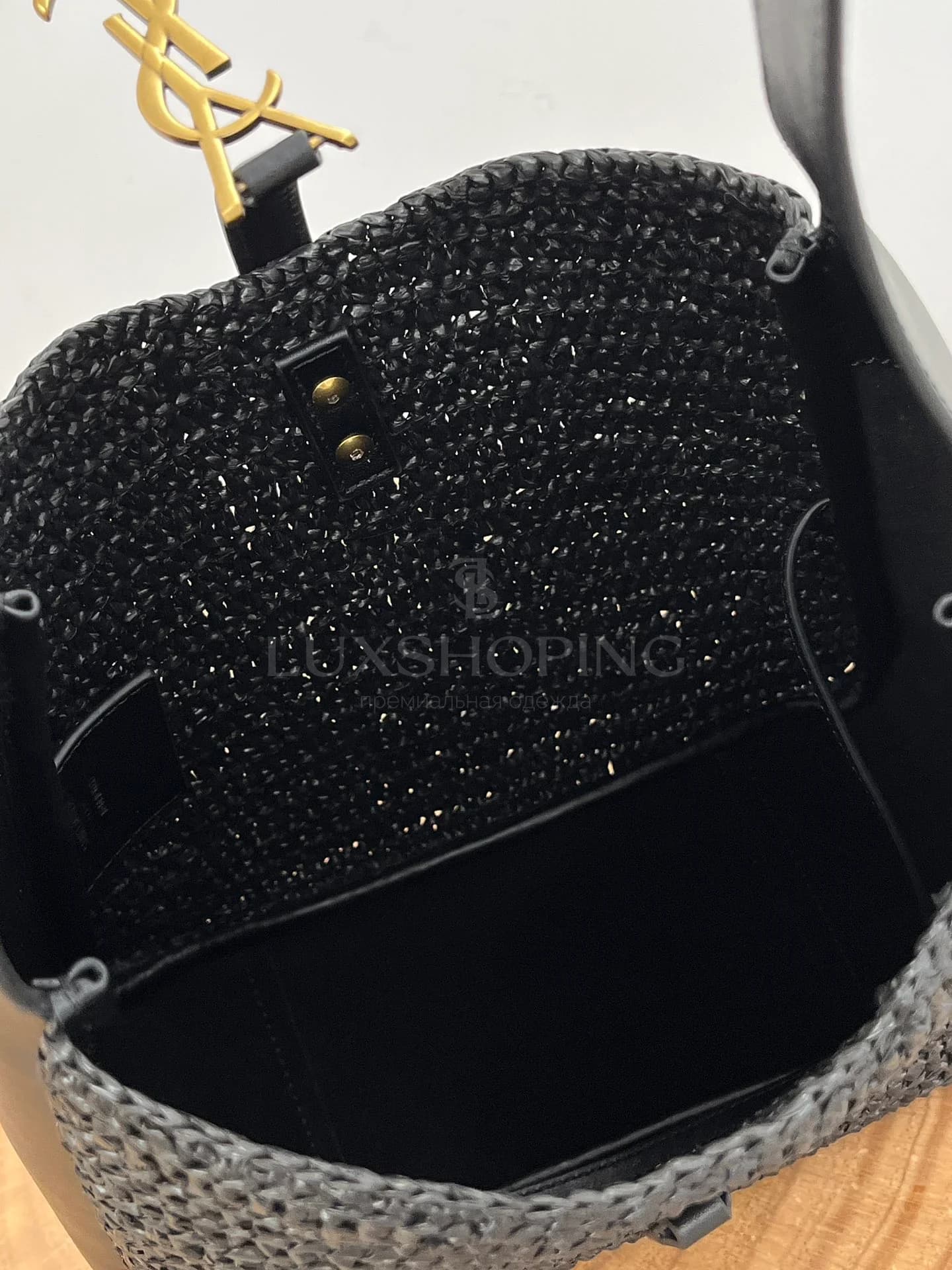 Сумка YSL Le Soft Hobo 22×22×10 см черная - фото 8