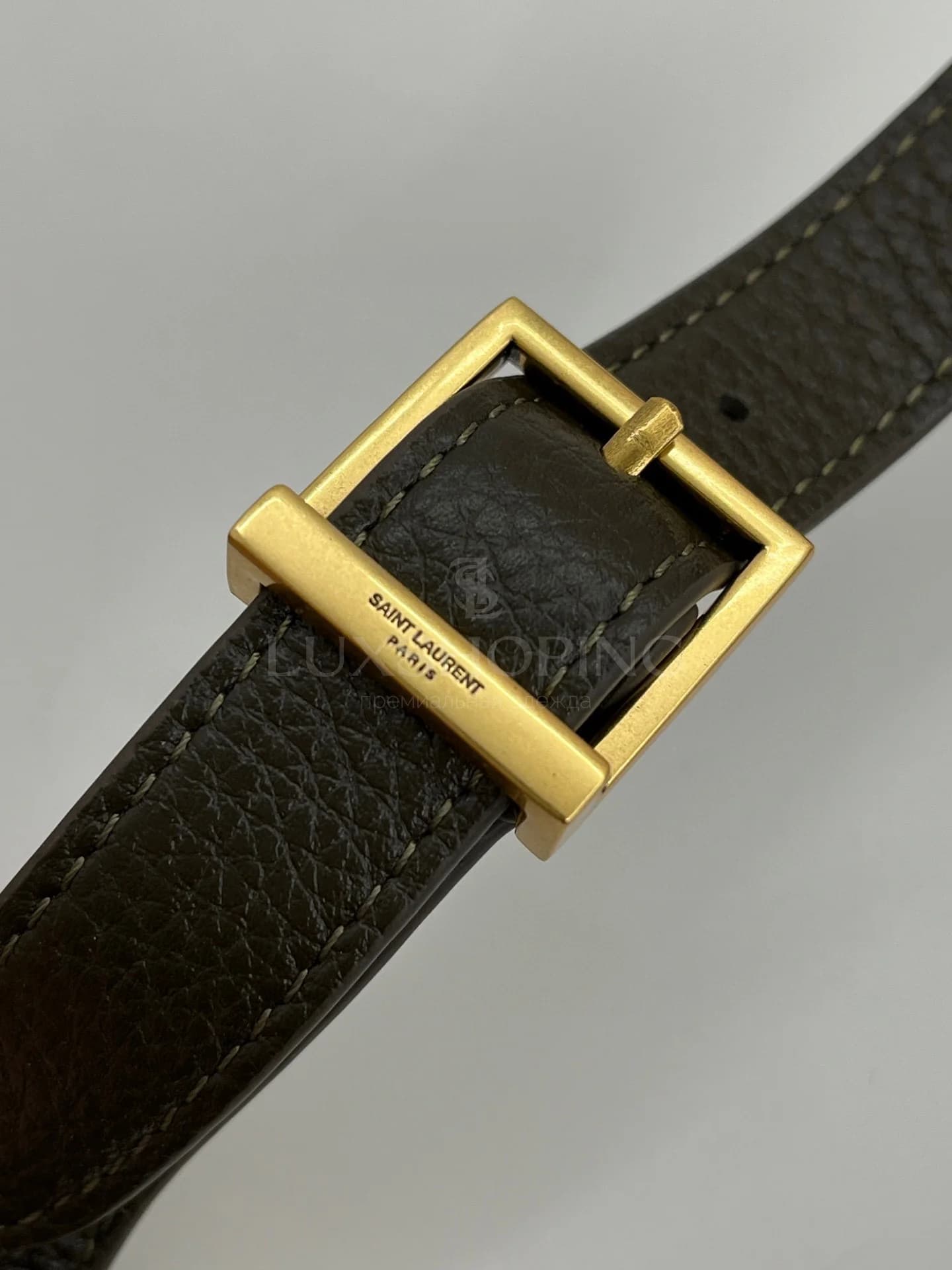 Сумка YSL Mini Hobo 15×16×7 см темная - фото 5