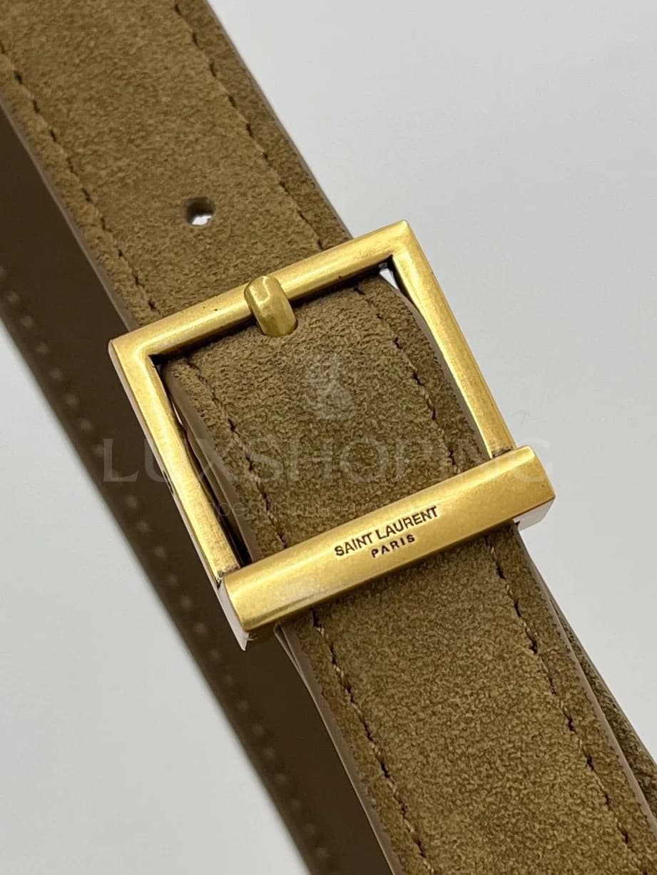 Сумка YSL Mini Hobo 15×16×7 см коричневая - фото 5