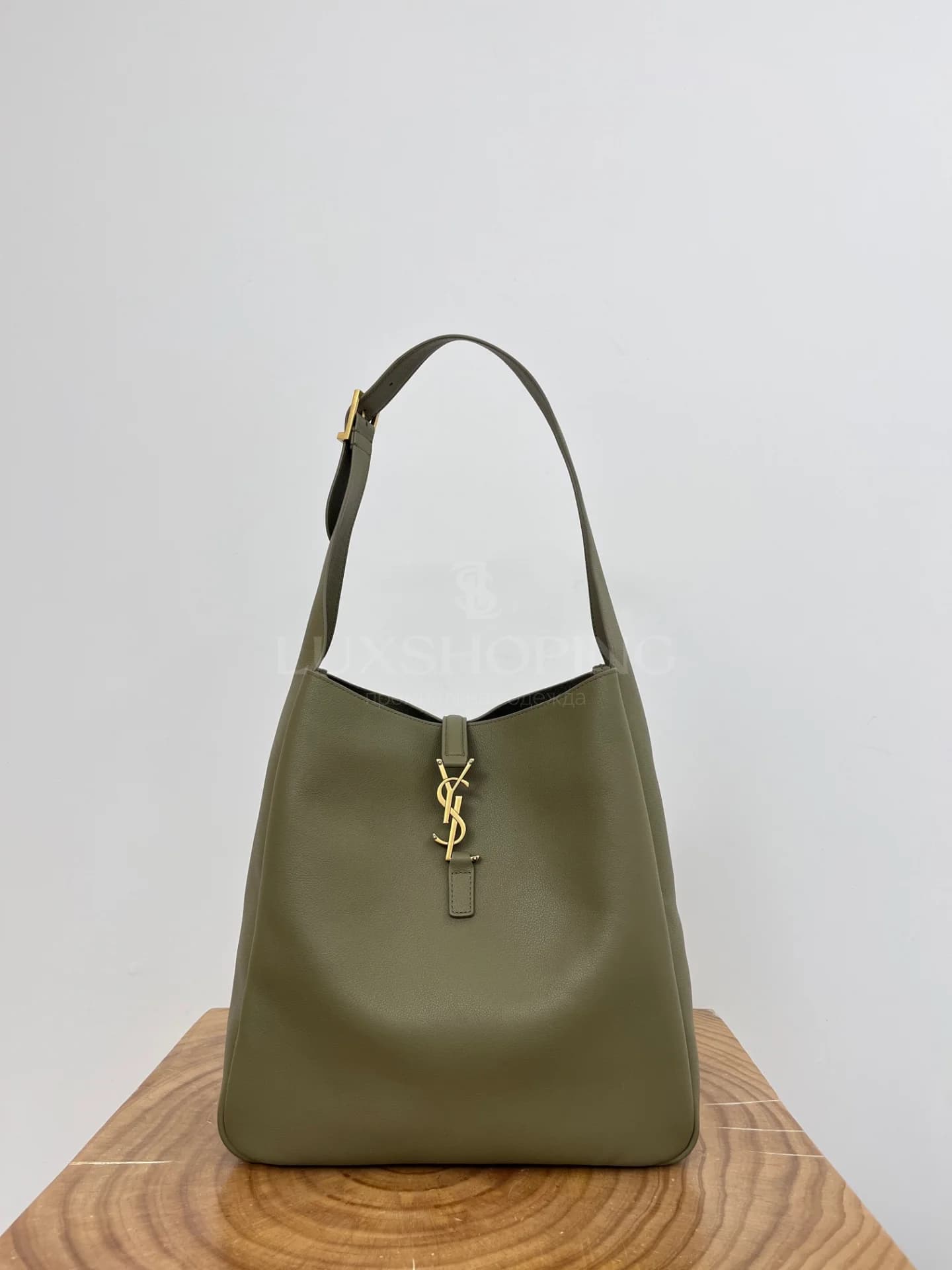 Сумка YSL Hobo 30×31×13 см зеленая