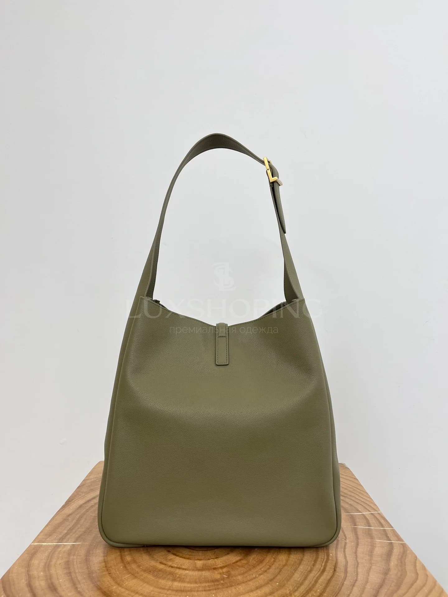 Сумка YSL Hobo 30×31×13 см зеленая - фото 10