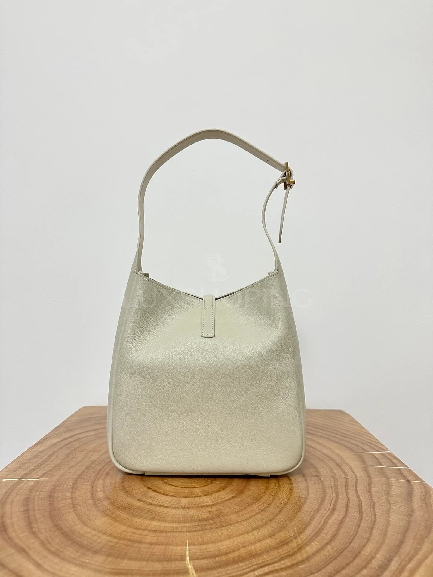 Сумка YSL Hobo 22×22×10 см белая - фото 9