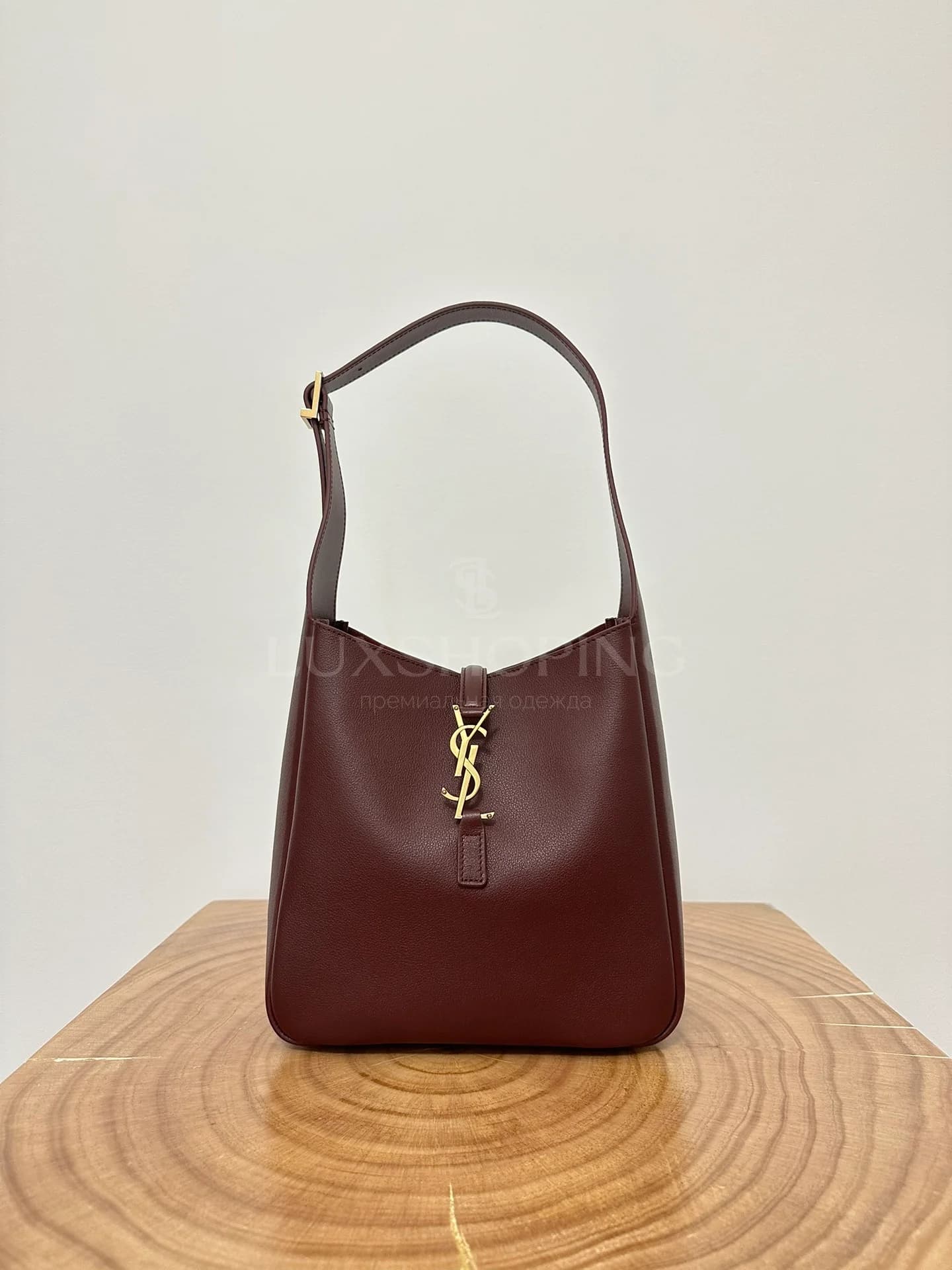 Сумка YSL Hobo 22×22×10 см бордо - фото 2