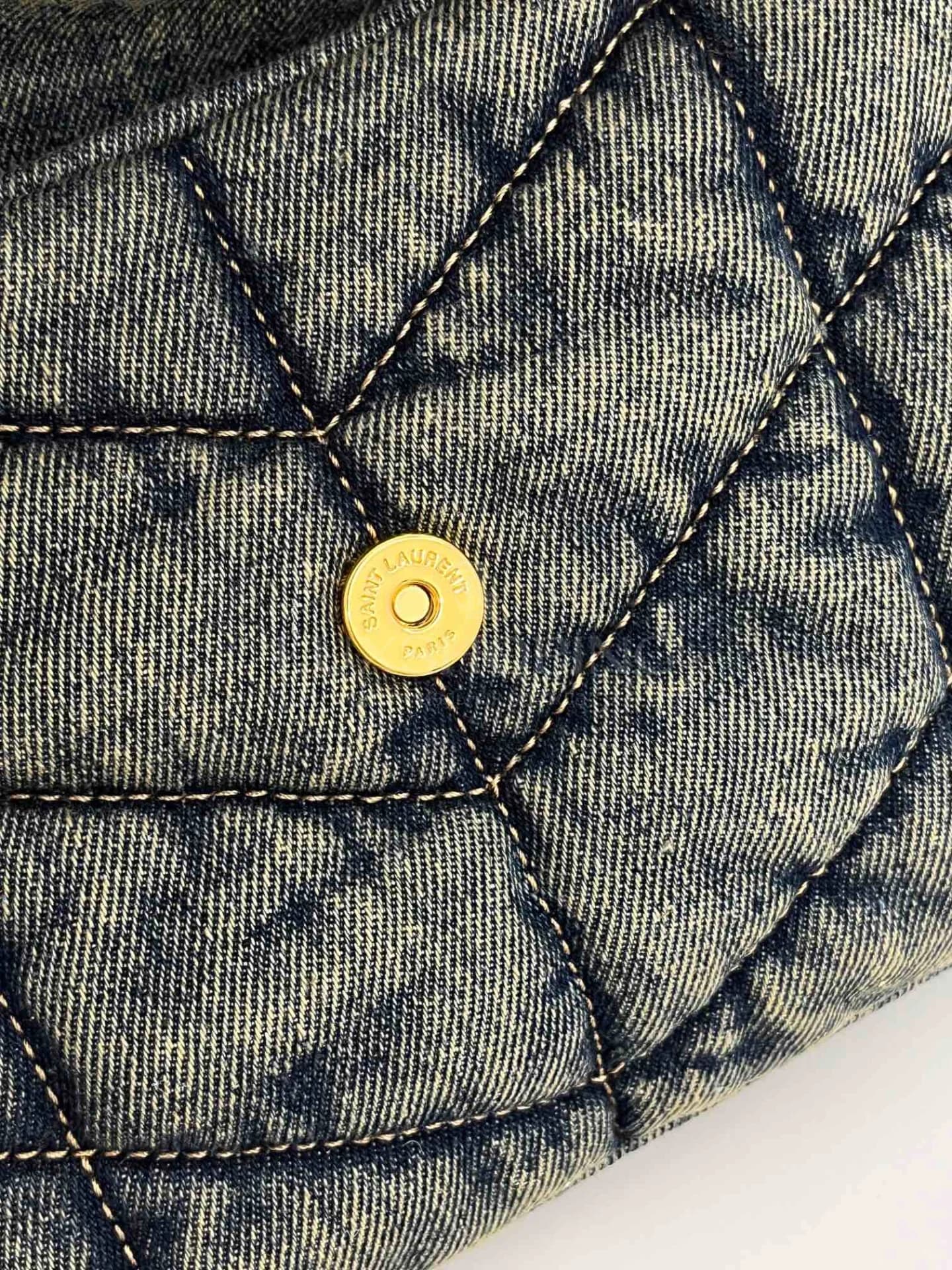 Сумка YSL Loulou Puffer Denim в 3х размерах - фото 6