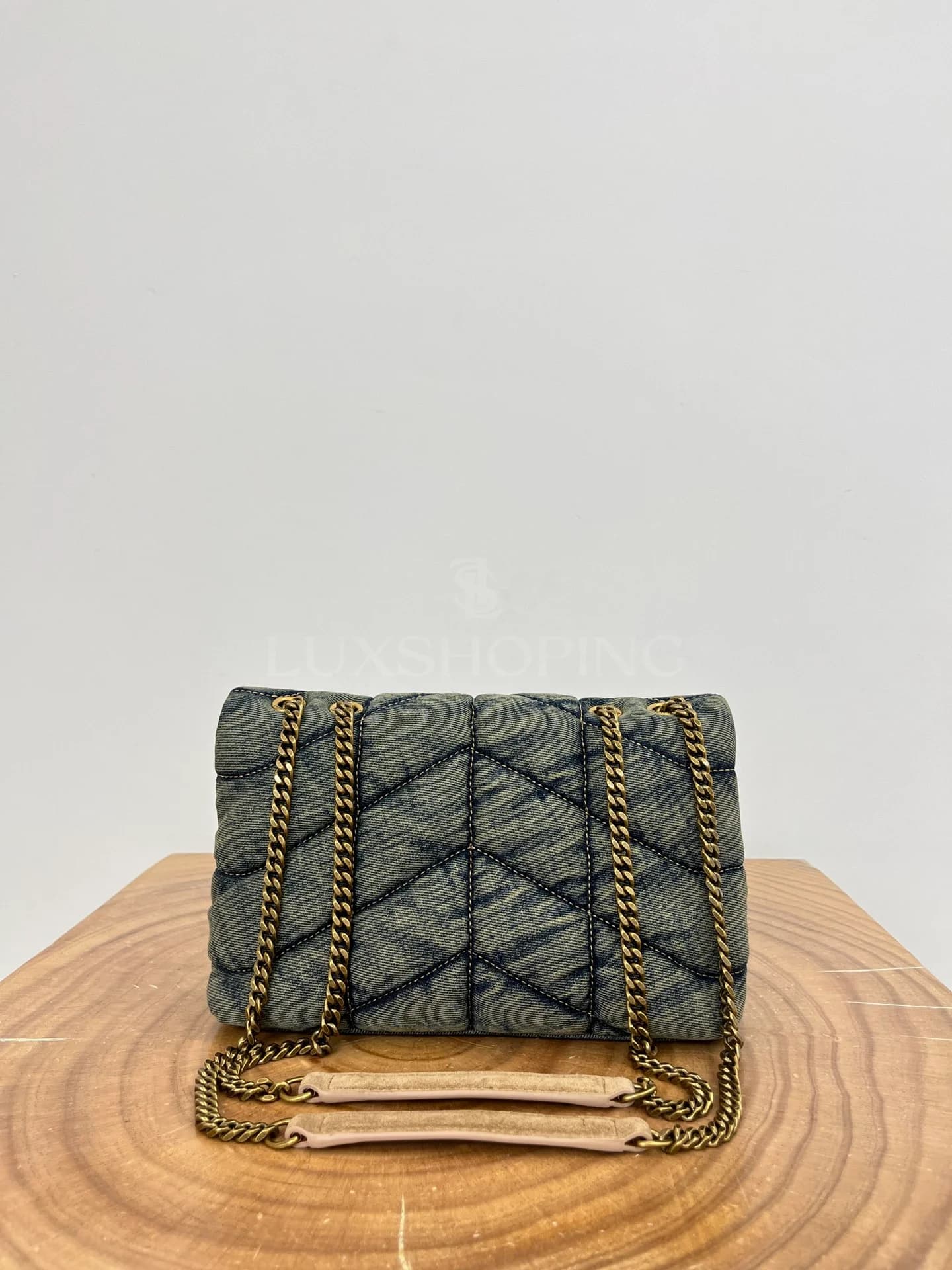 Сумка YSL Loulou Puffer Denim в 3х размерах - фото 10