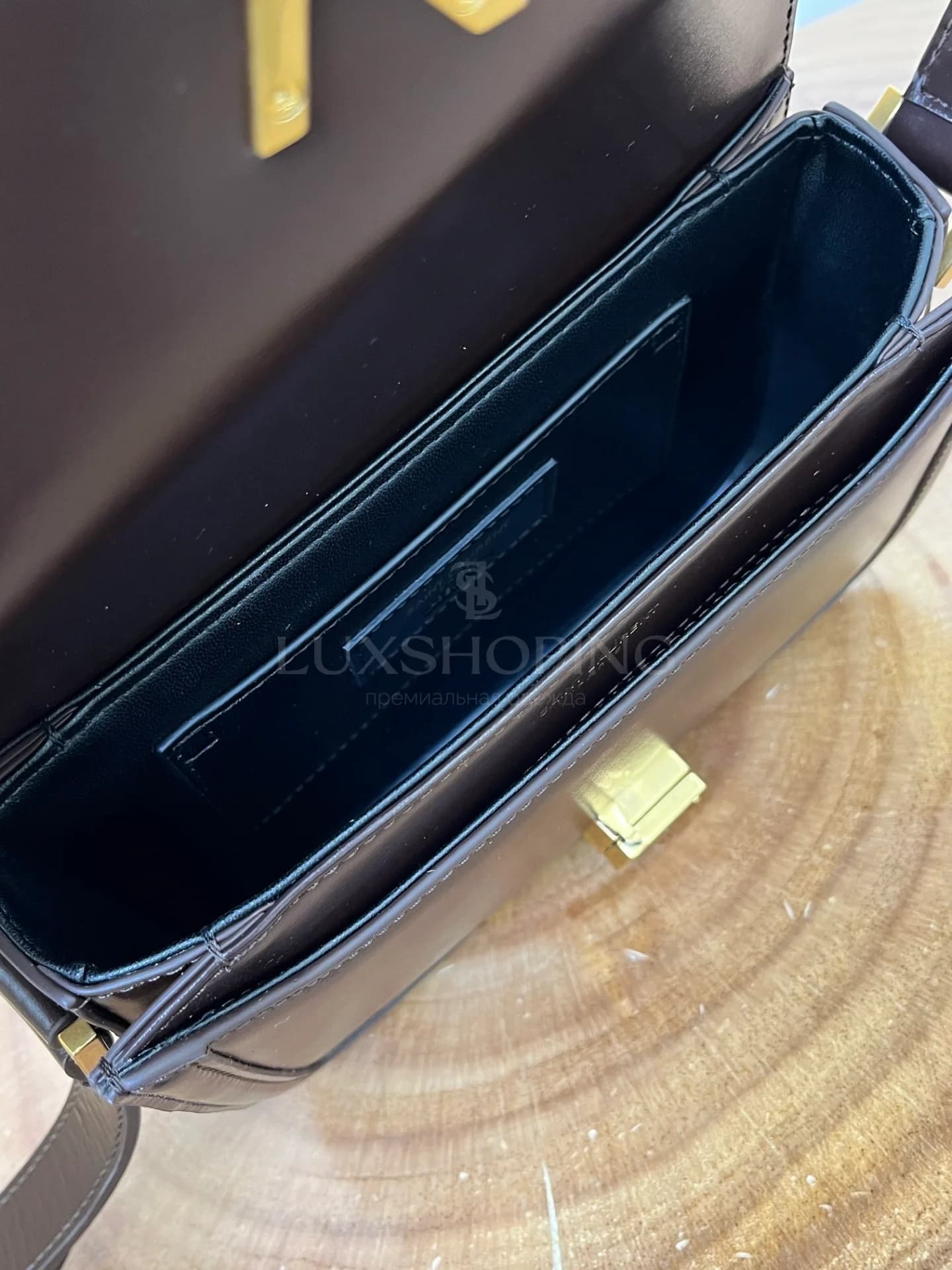 Сумка YSL Solferino Box 19x13x5 cm бордо - фото 8