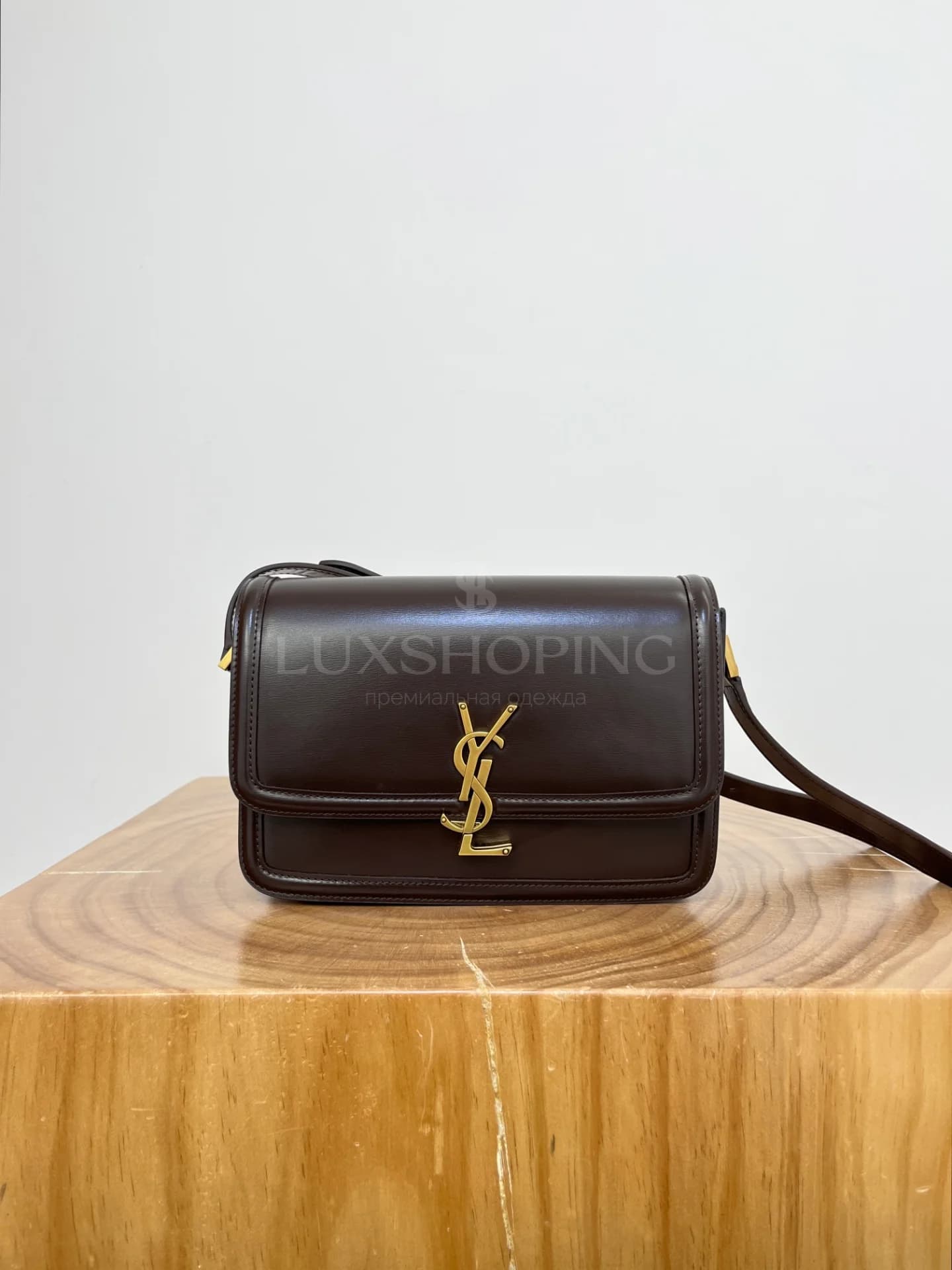 Сумка YSL Solferino Box  23×16×6 cm бордо