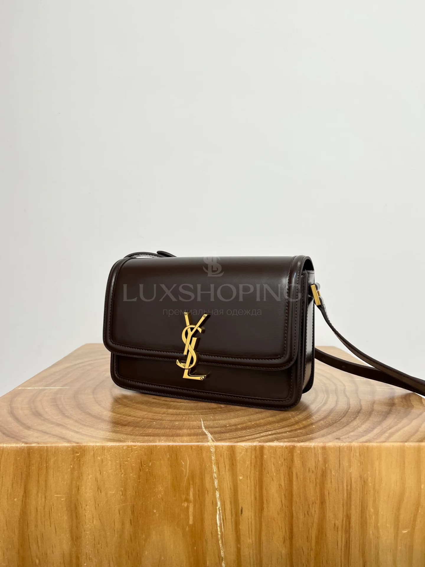 Сумка YSL Solferino Box  23×16×6 cm бордо - фото 3