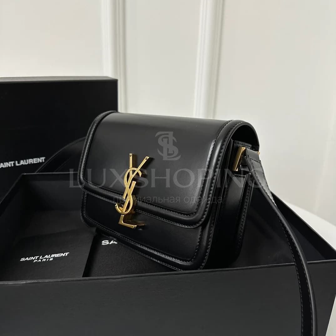 Сумка YSL Solferino Box 19x13x5 cm черная - фото 3